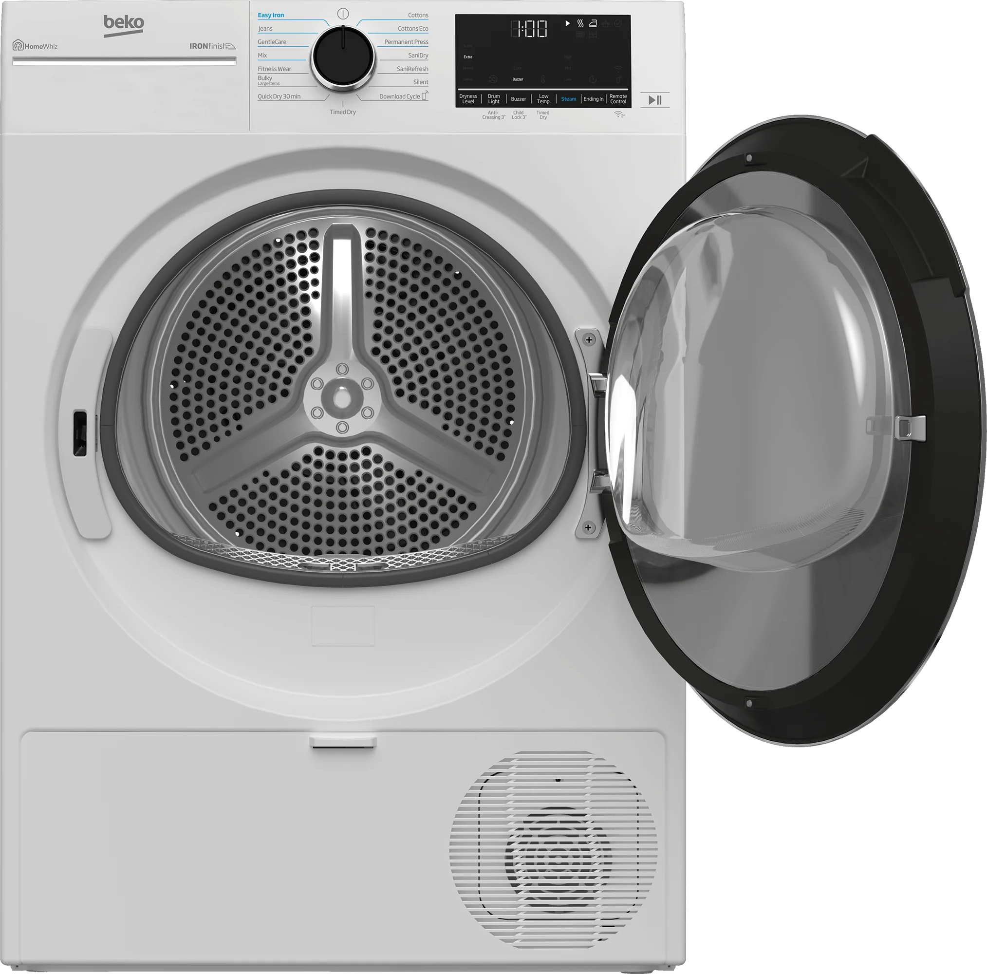 Beko HPD24414W 24" Heat Pump Ventless Front Load Dryer - Image 3