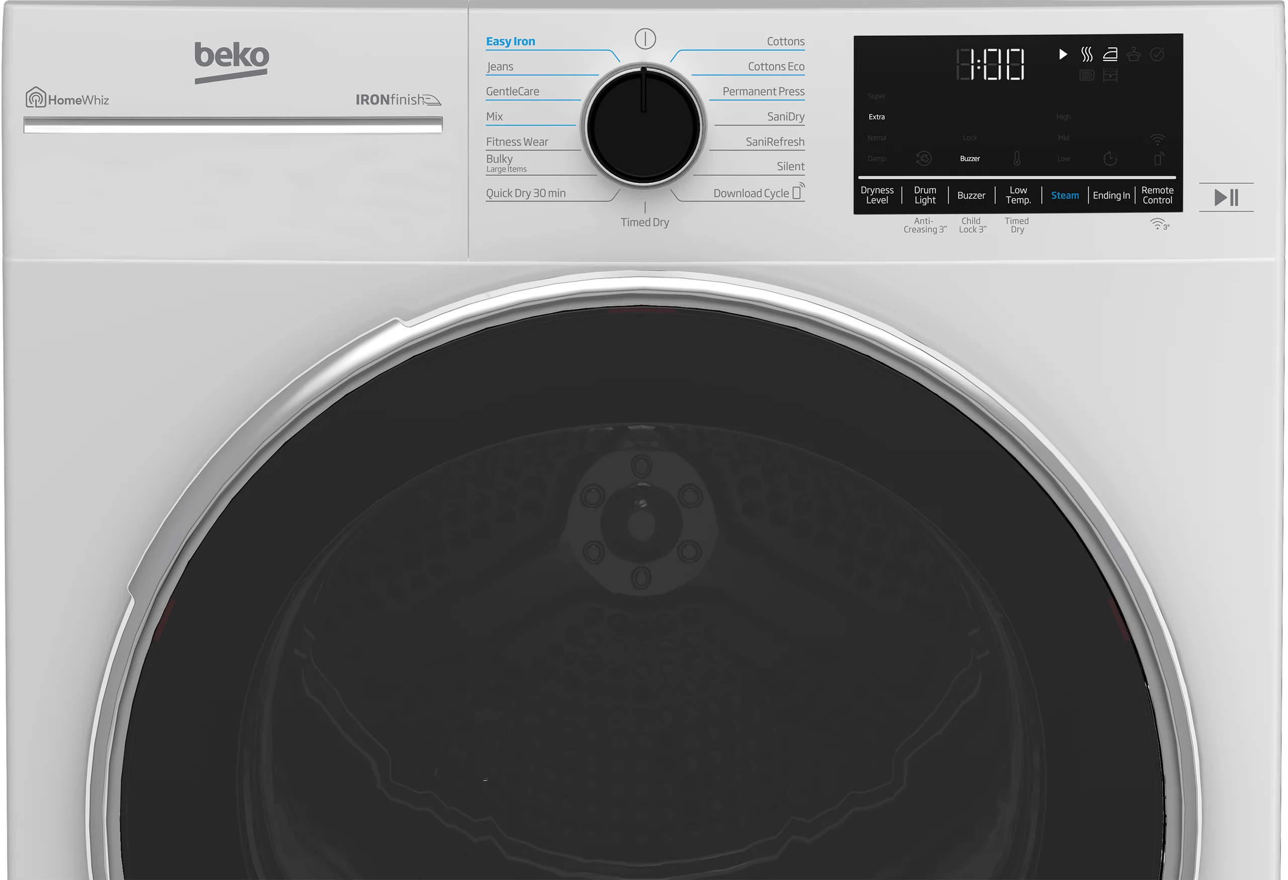 Beko HPD24414W 24" Heat Pump Ventless Front Load Dryer - Image 4