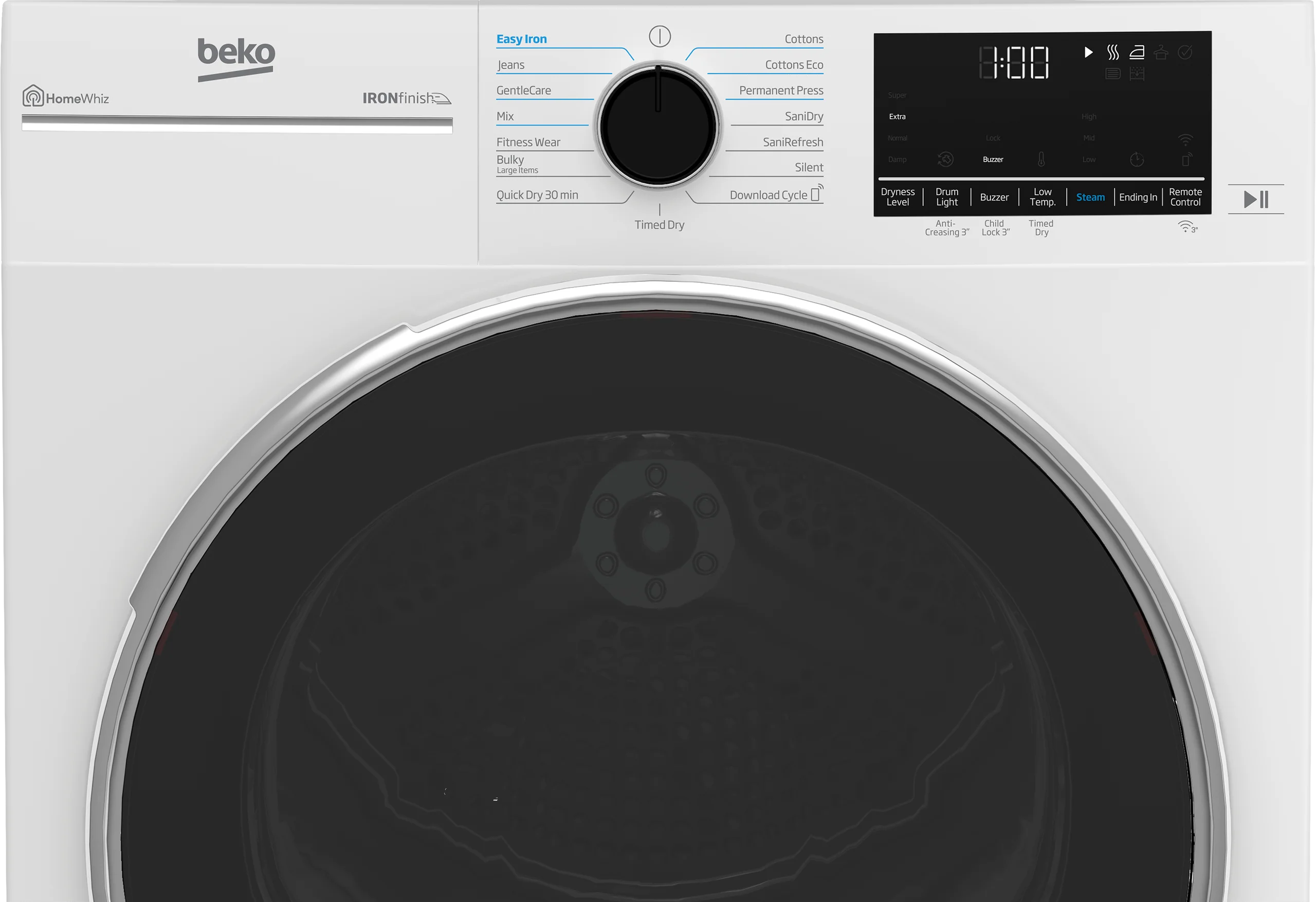 Beko HPD24414W2 24" Heat Pump Ventless Front Load Dryer - Image 4