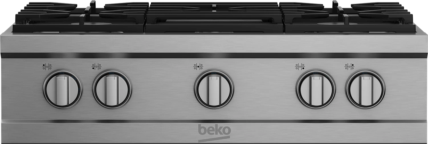 Beko 30" Stainless Steel Pro-Style Built-in Gas Range Top - Image 5