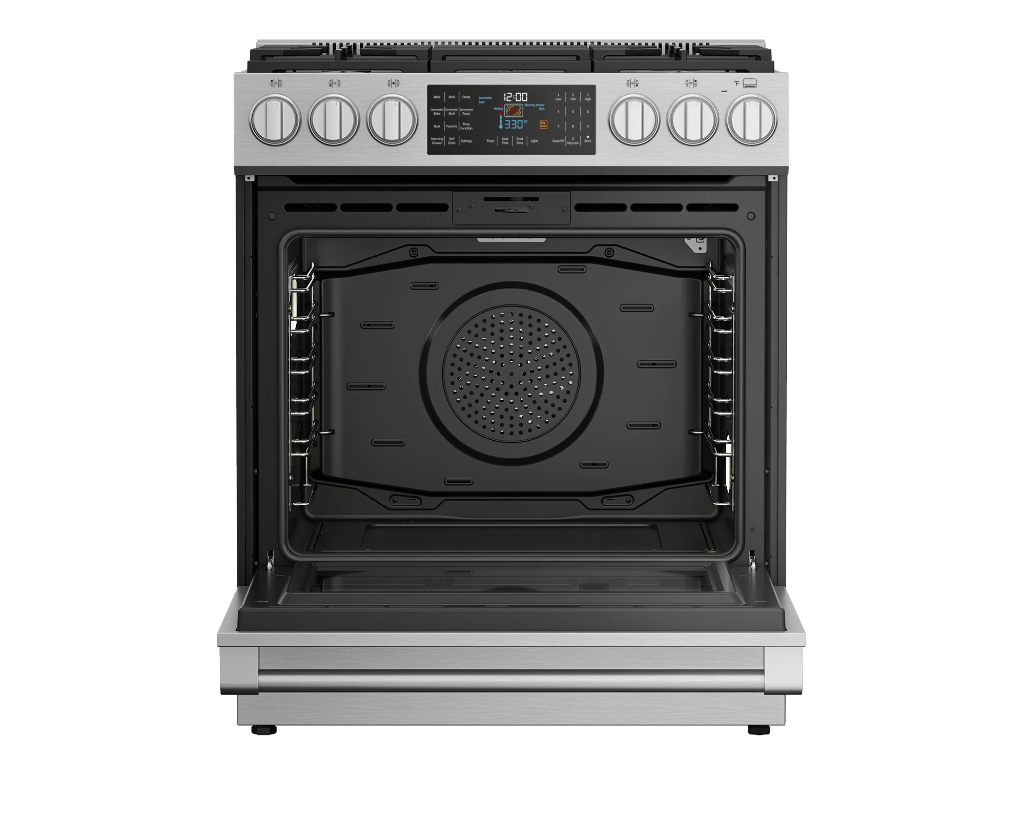 Beko SLDF30542SS 30" Stainless Steel Slide-In Dual Fuel Range - Image 6