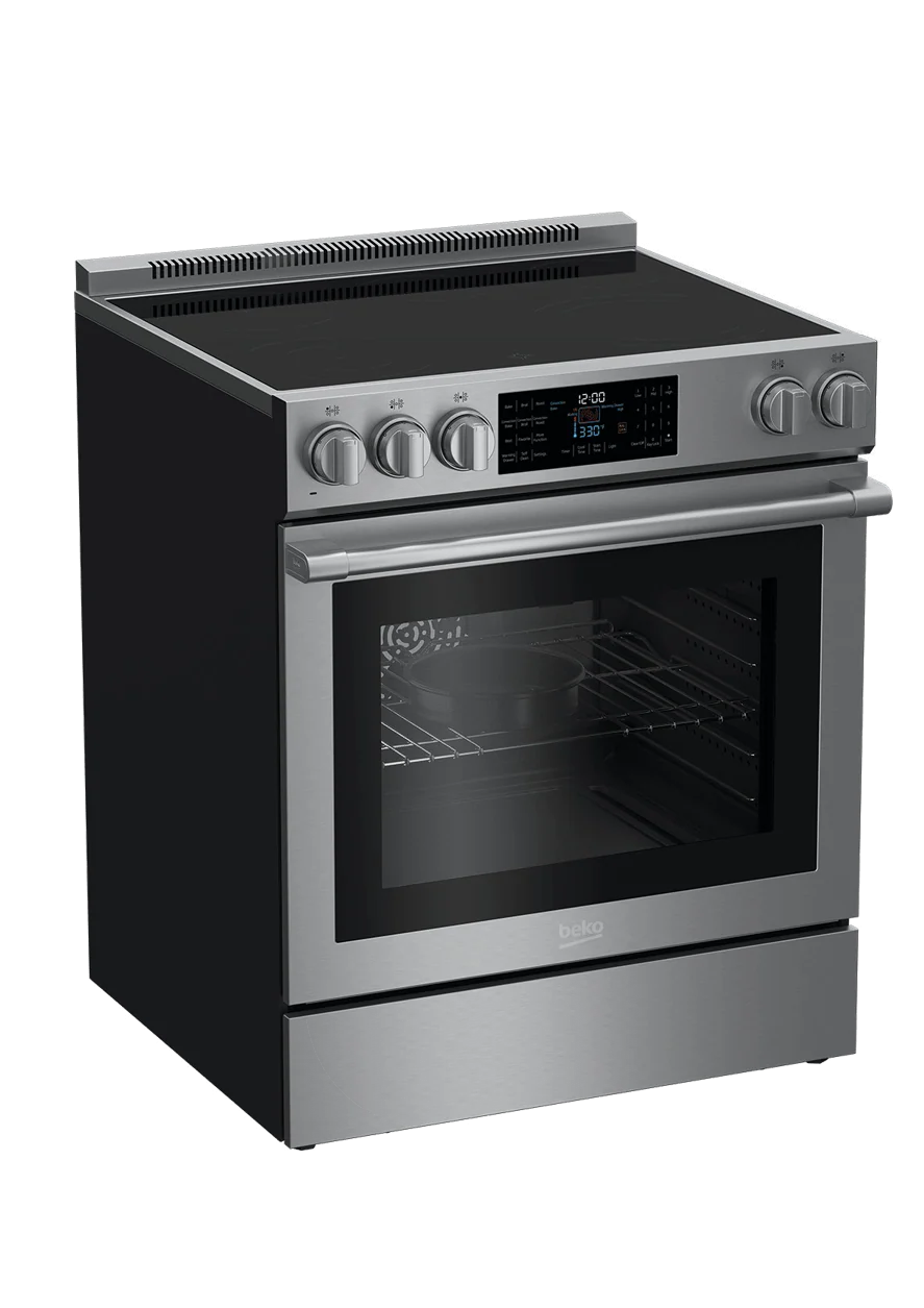 Beko 30" Stainless Steel Slide-In Electric Range - Image 2