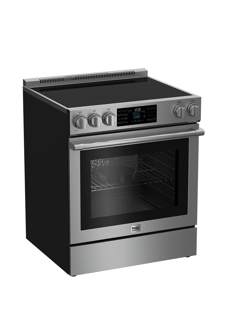 Beko 30" Stainless Steel Slide-In Electric Range - Image 4