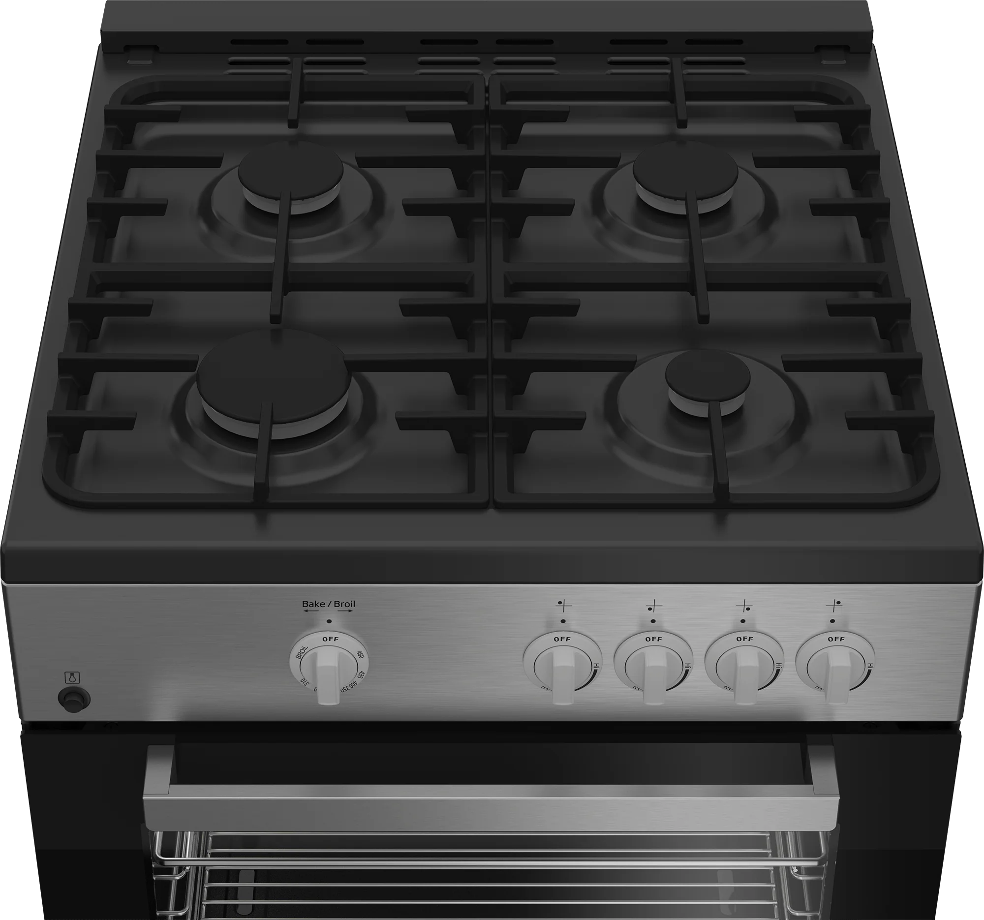 Beko SLGR24410SS 24" Stainless Steel Slide-In Gas Range - Image 4