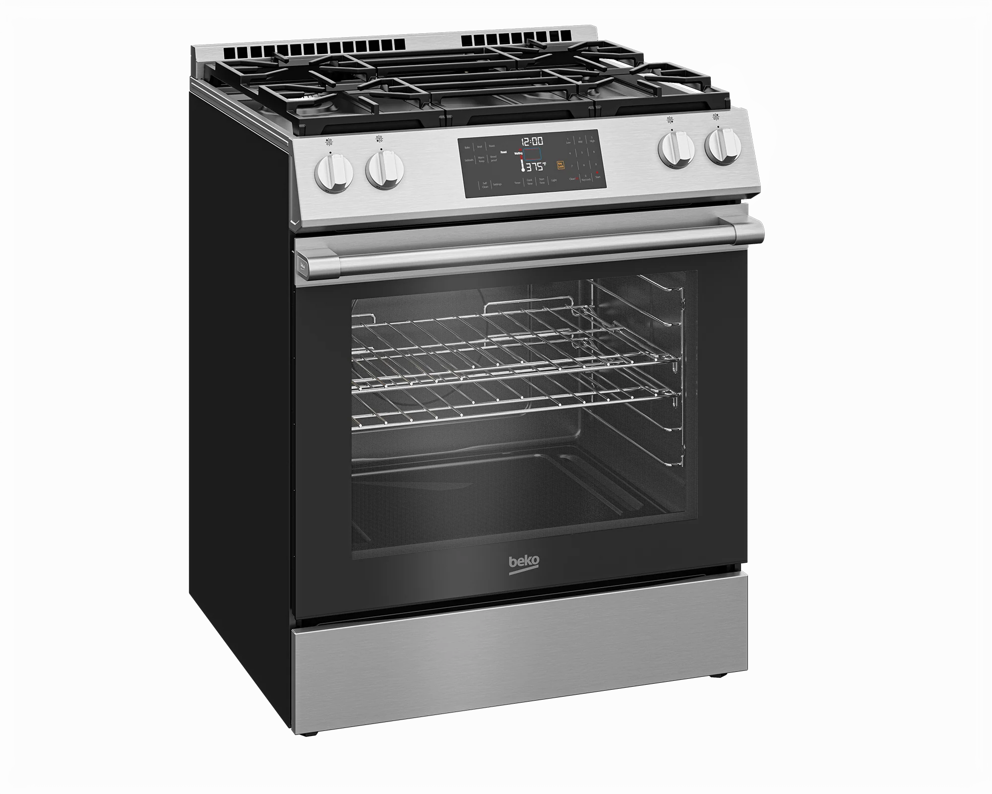 Beko SLGR30423SS 30" Slide-In Range - Image 2