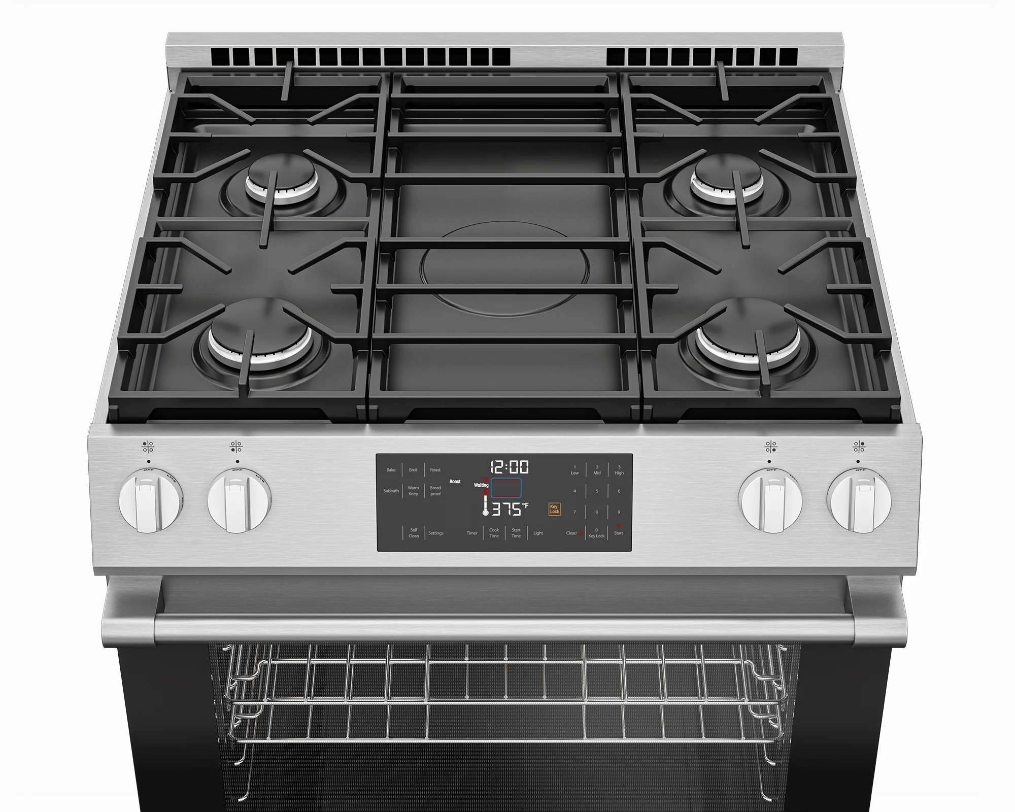 Beko SLGR30423SS 30" Slide-In Range - Image 4