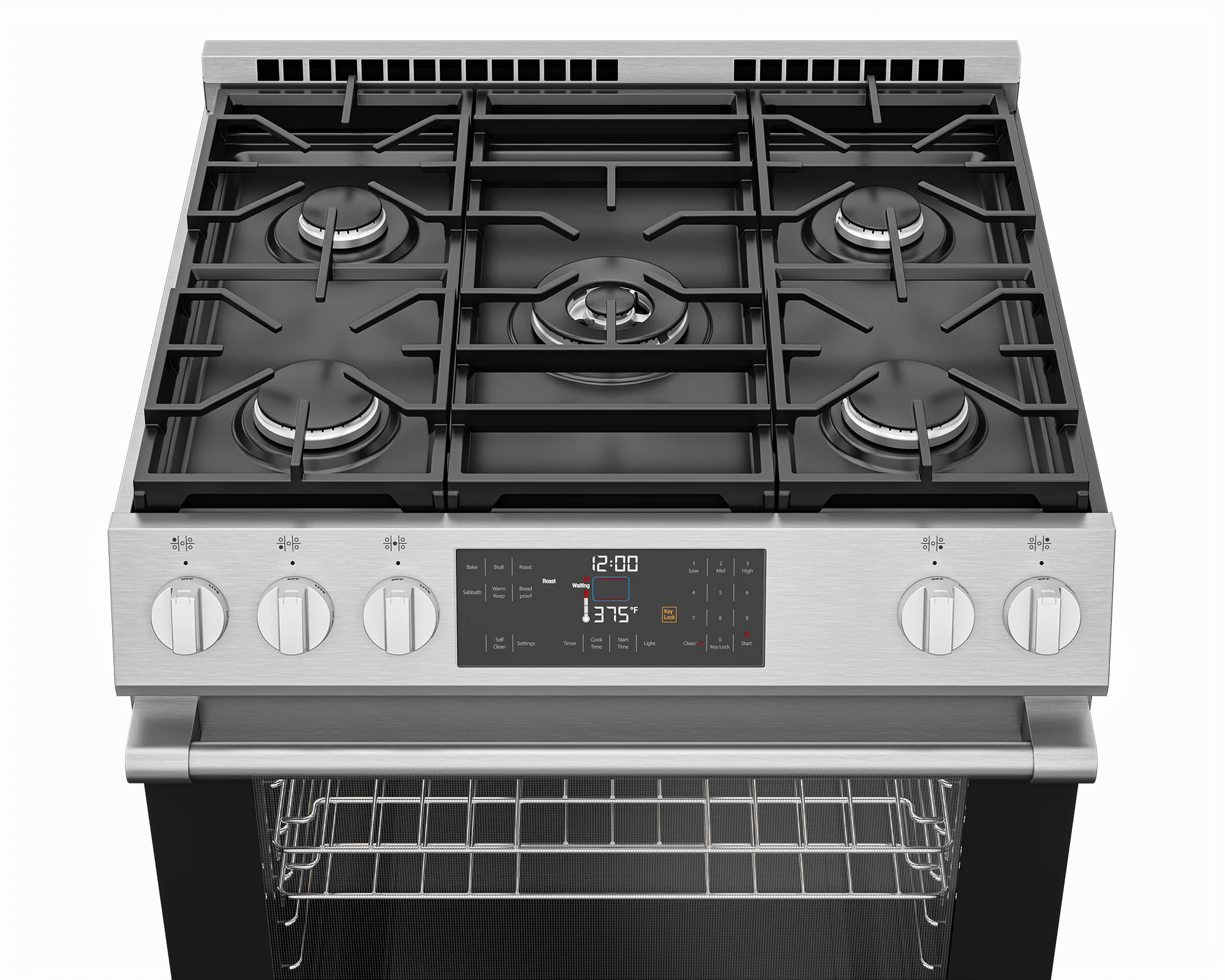 Beko SLGR30523SS 30" Slide-In Range - Image 4