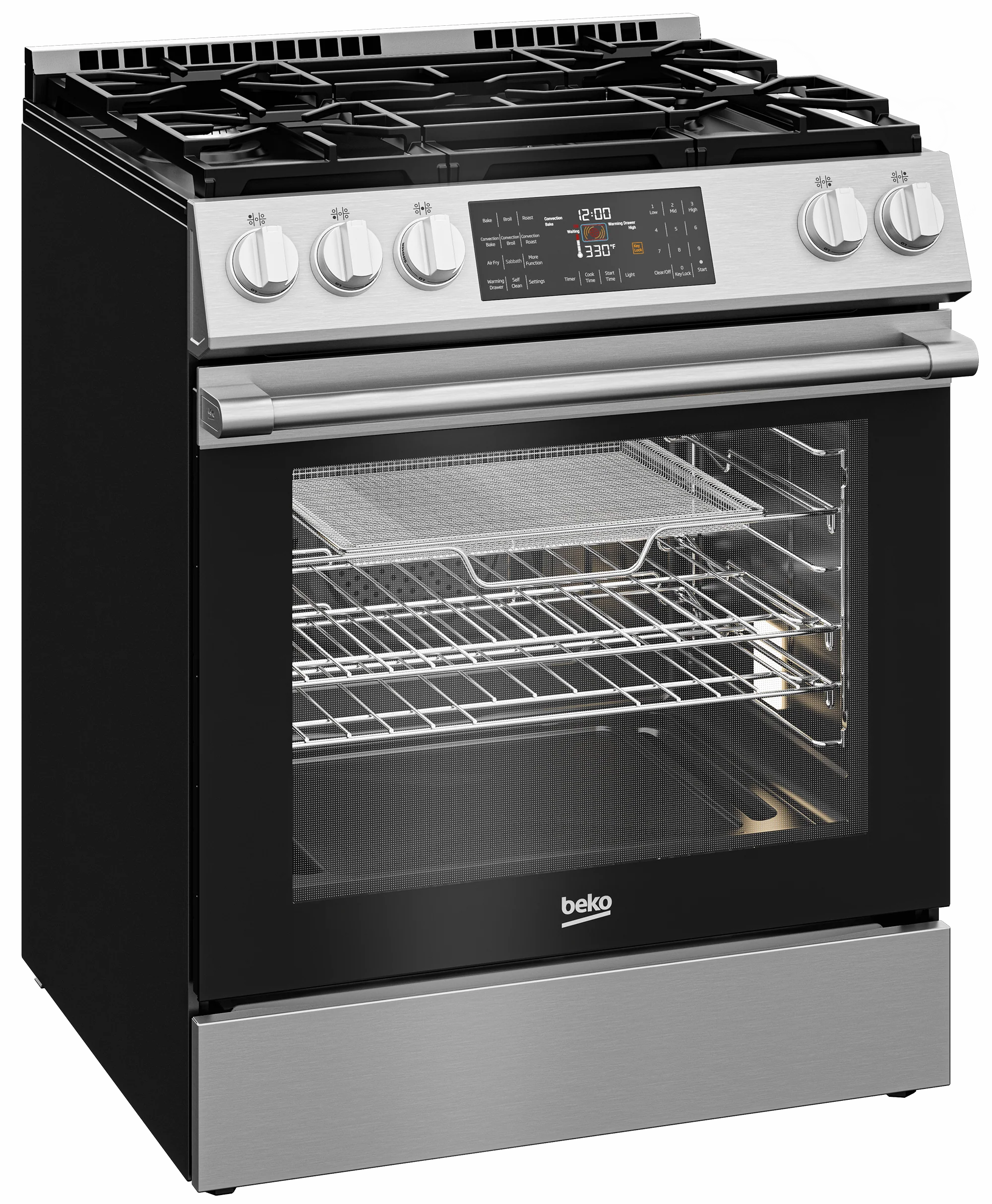Beko SLGR30524SS 30" Slide-In Range - Image 2