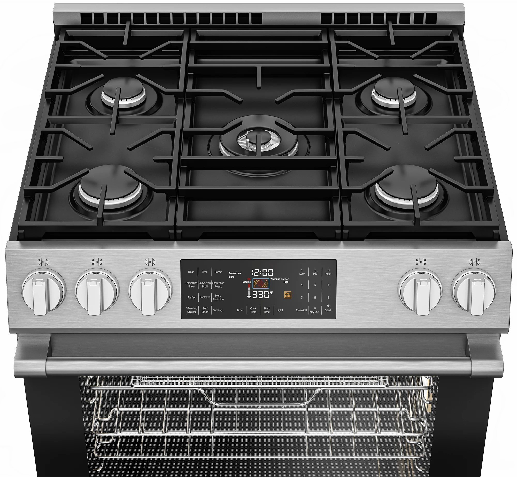 Beko SLGR30524SS 30" Slide-In Range - Image 4