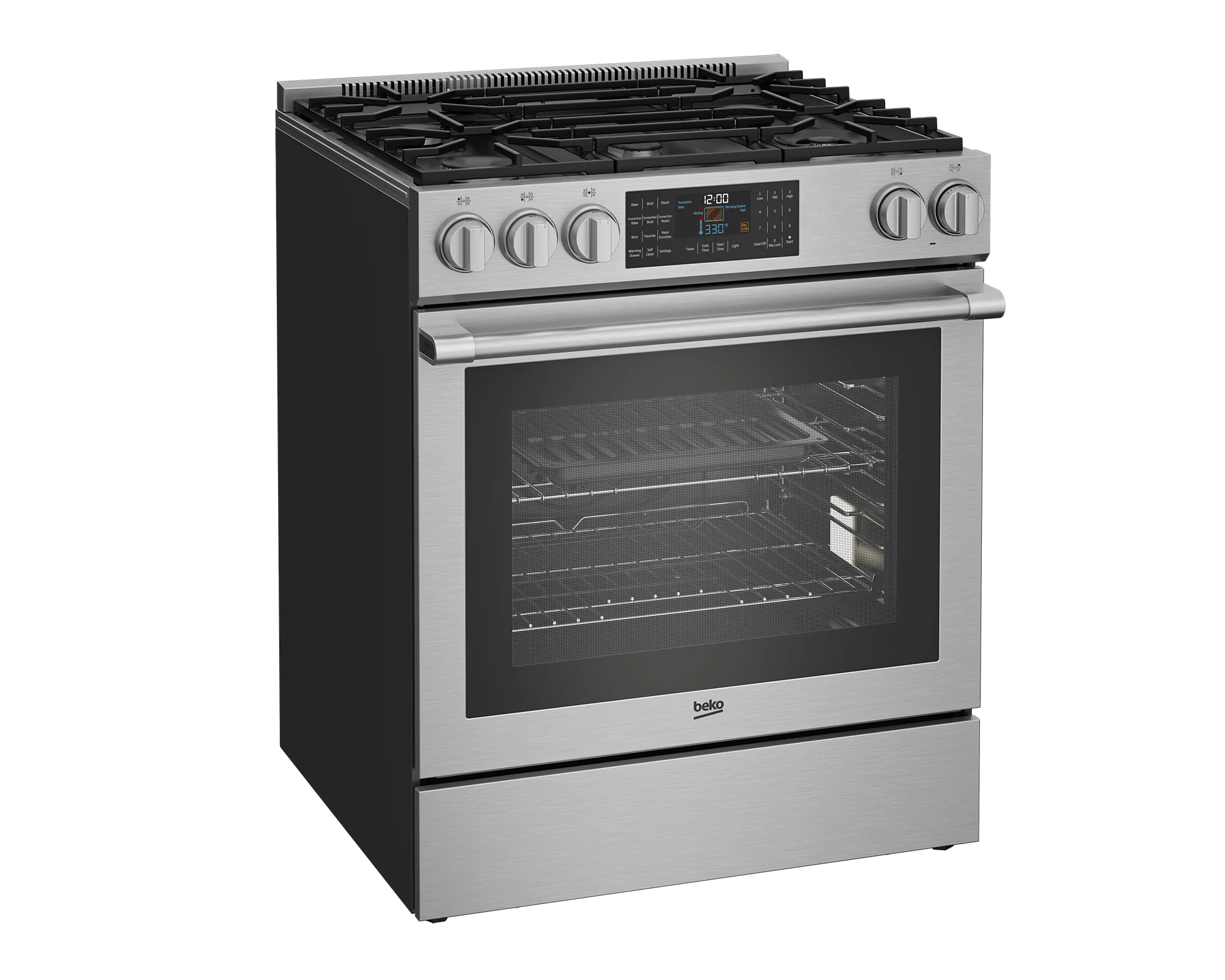 Beko SLGR30532SS 30"" Slide-In Range - Image 2