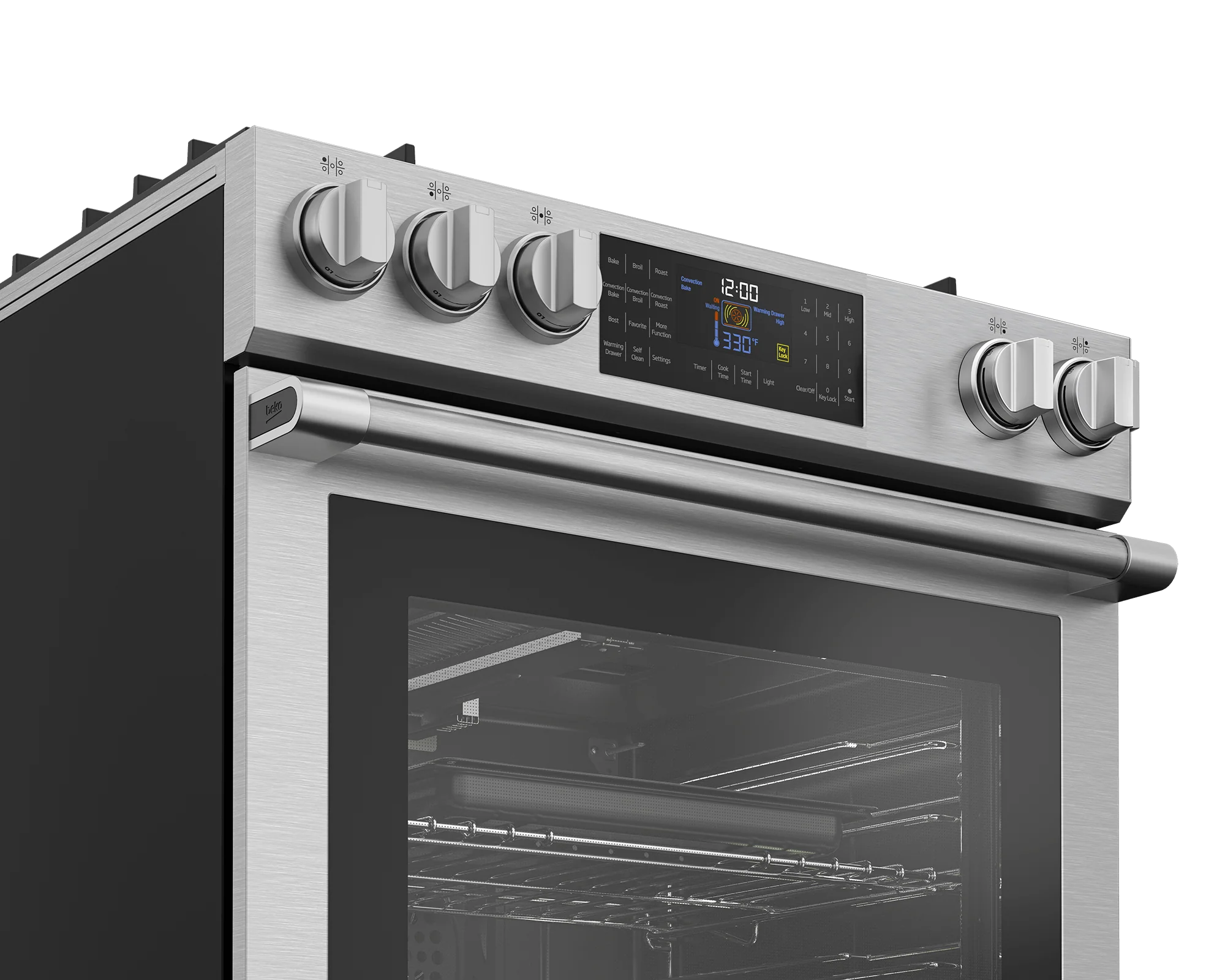 Beko SLGR30532SS 30"" Slide-In Range - Image 3