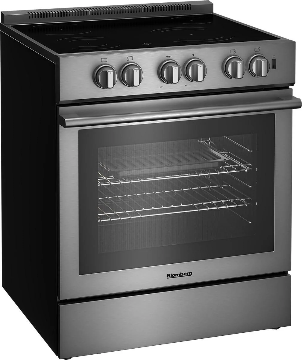 Blomberg Appliances BERU30422SS 30in electric stainless range with 5.7 cu ft self clean oven, 4 burner - Image 2