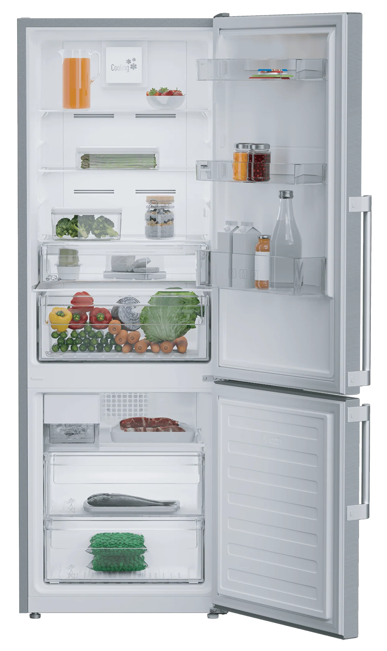Blomberg Appliances BRFB1046SS 24" Counter-Depth Bottom Freezer Refrigerator With Ice Maker - Image 2