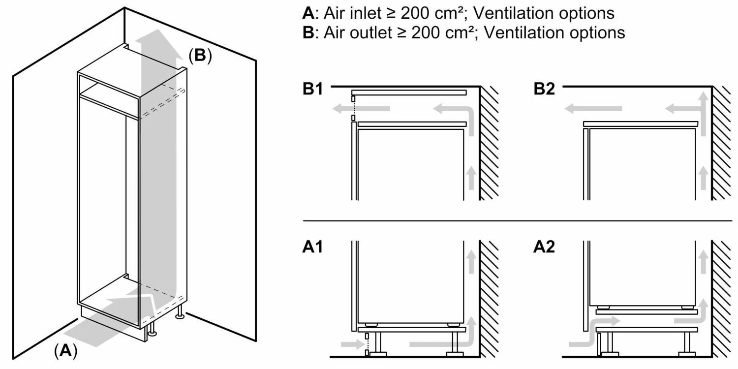 Bosch B09IB91NSP 800 Series, built-in fridge-freezer with freezer at bottom, soft close flat hinge - Image 13