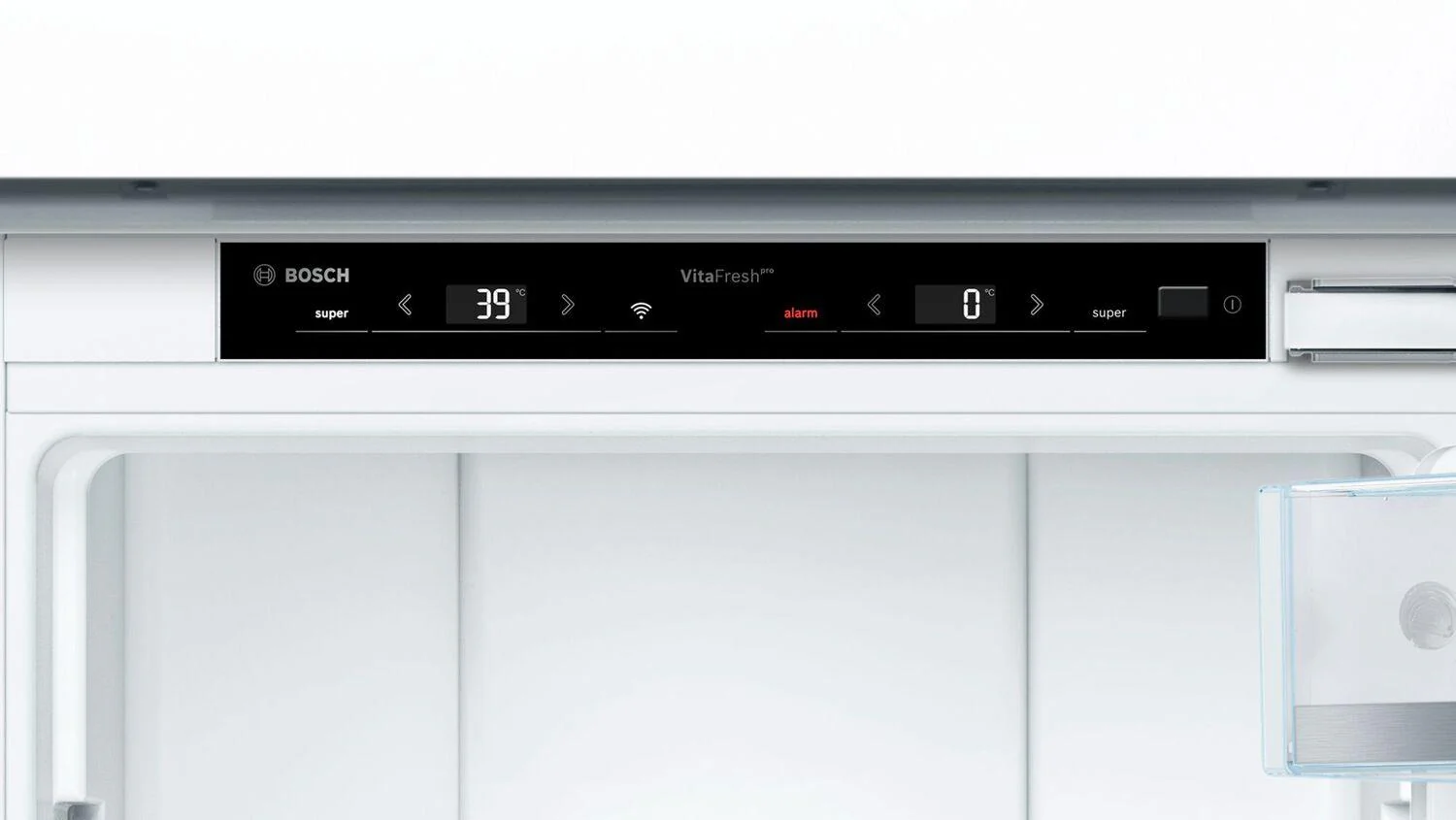 Bosch B09IB91NSP 800 Series, built-in fridge-freezer with freezer at bottom, soft close flat hinge - Image 3