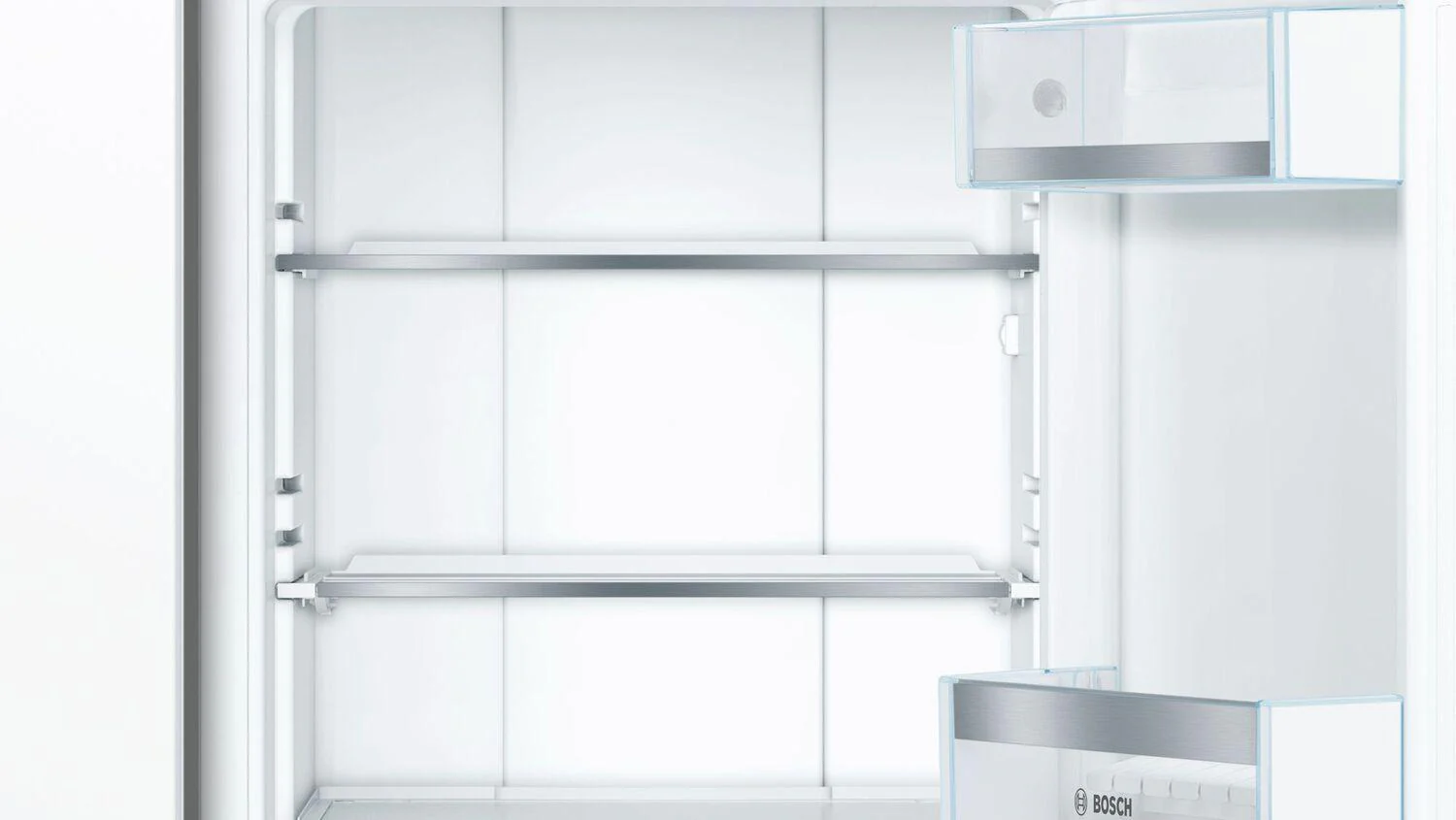 Bosch B09IB91NSP 800 Series, built-in fridge-freezer with freezer at bottom, soft close flat hinge - Image 4