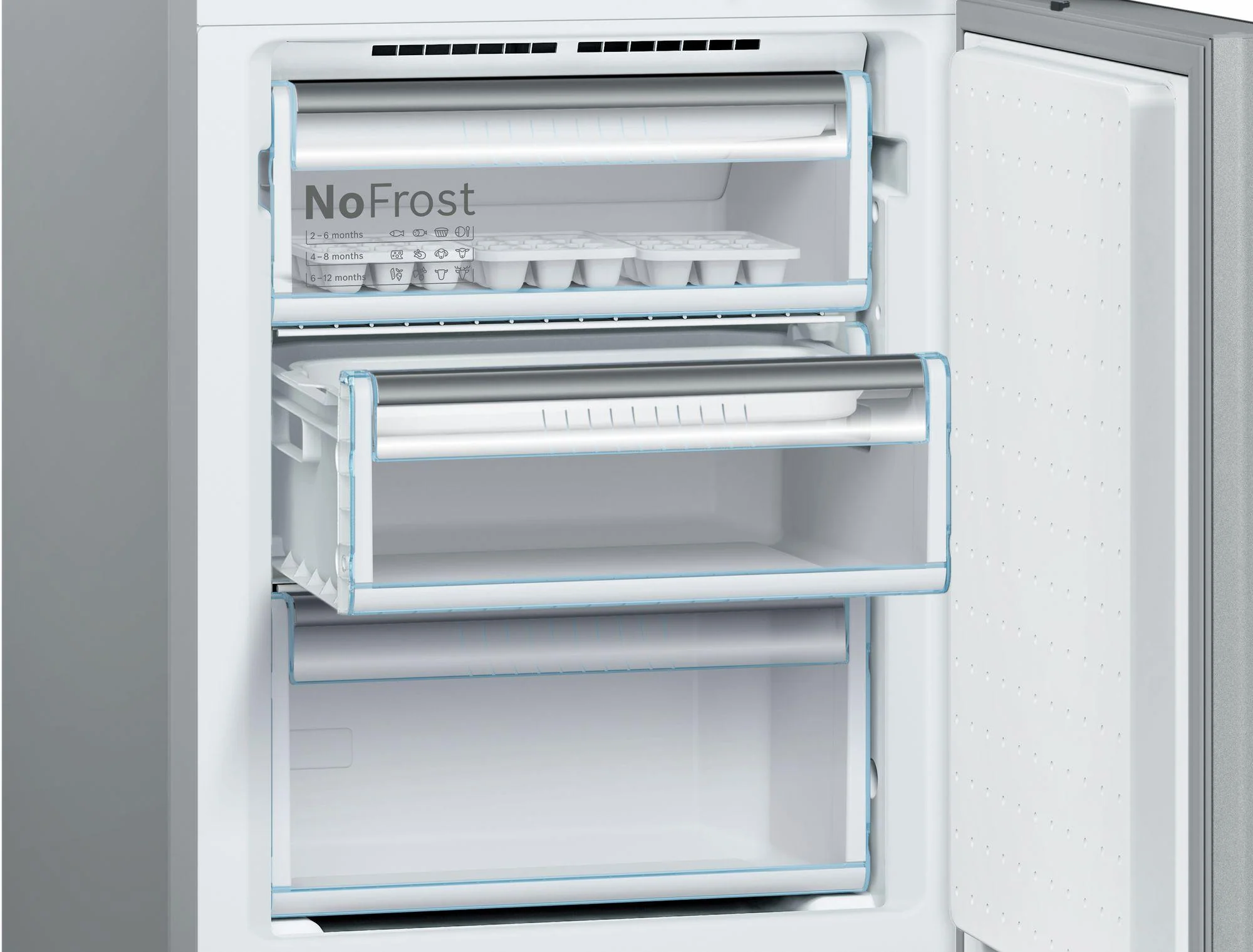 Bosch B10CB81NVB 800 Series Free-standing fridge-freezer with freezer at bottom, glass door 23.5" Black - Image 5