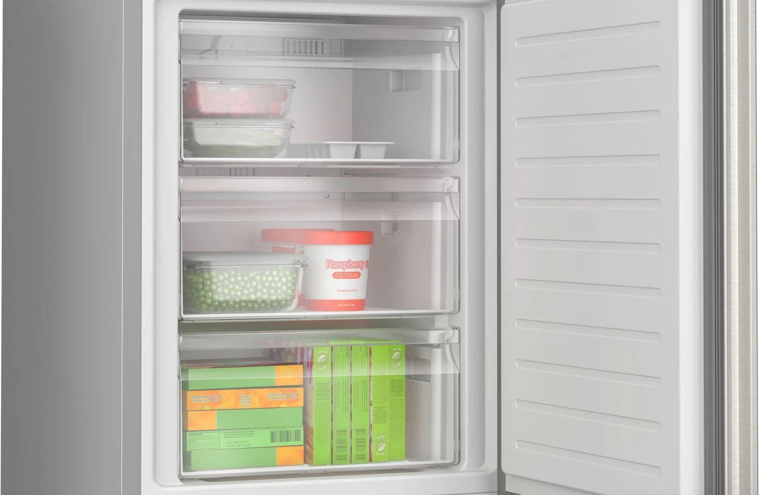 Bosch B24CB50ESS 500 Series, free-standing fridge-freezer with freezer at bottom, 24'', Brushed steel (with anti-fingerprint), Total No Frost - Image 7