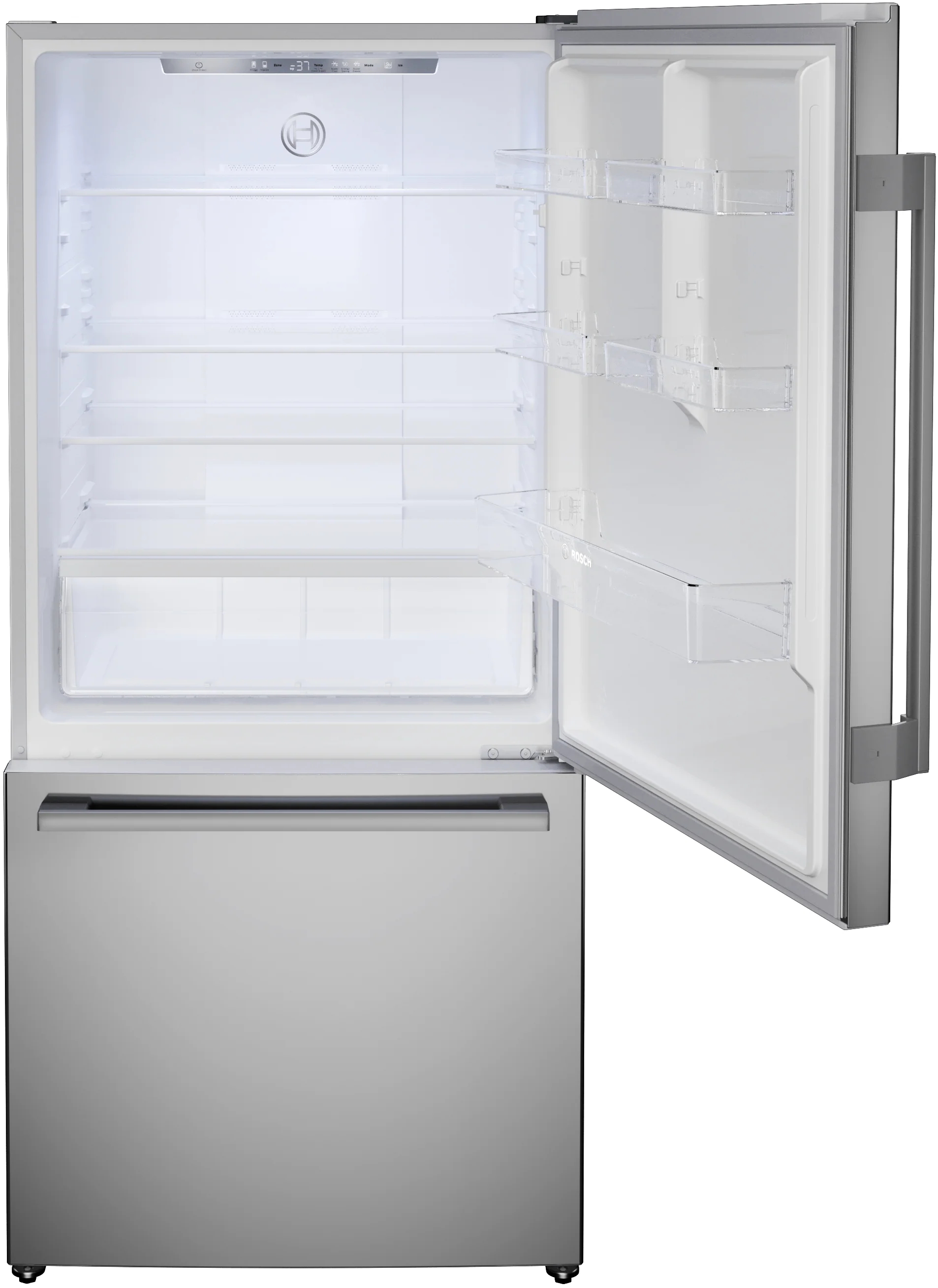Bosch B33CM10SNS 100 Series, free-standing fridge-freezer with freezer at bottom, Brushed steel (with anti-fingerprint), Total No Frost - Image 14