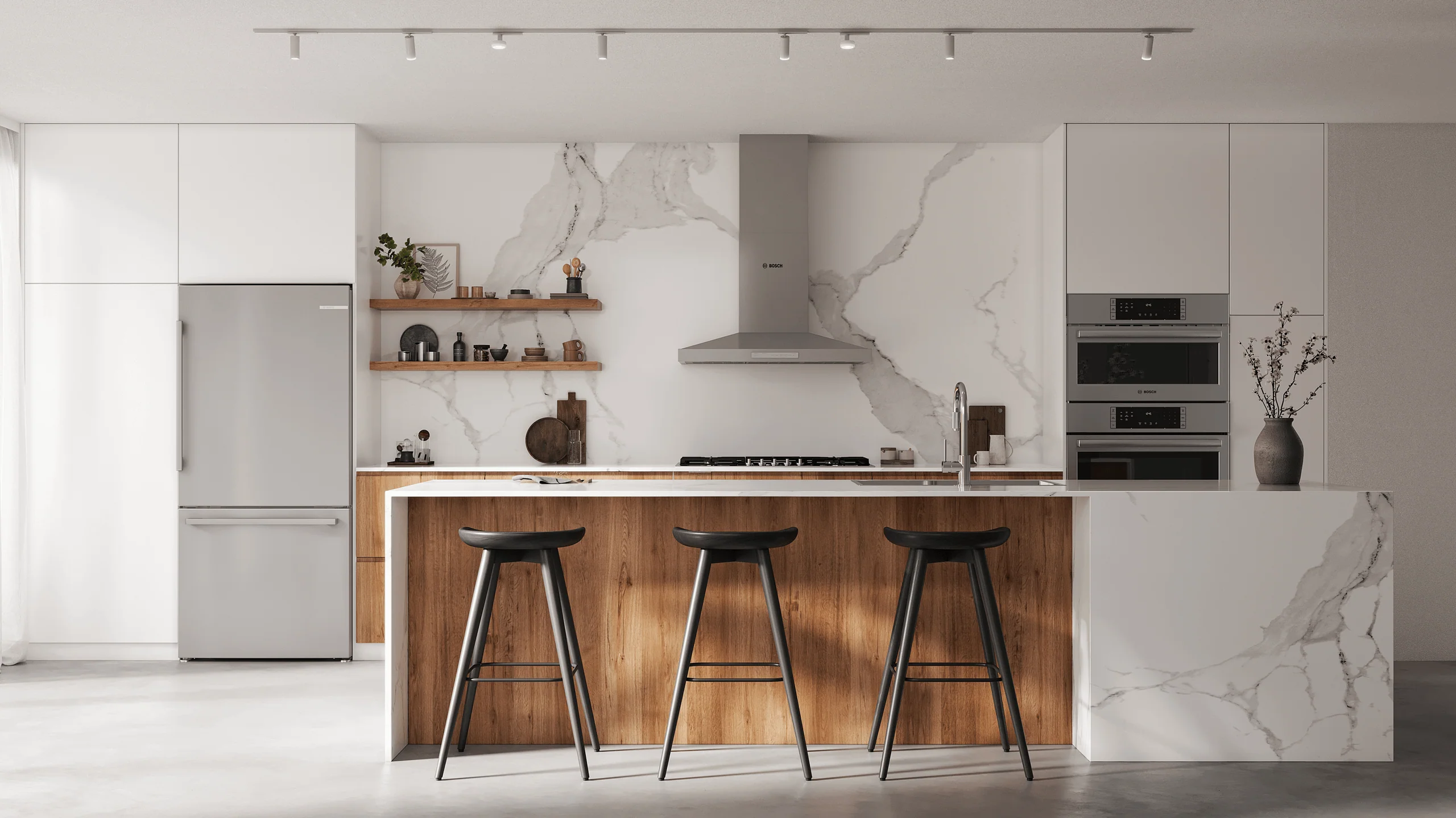 Bosch B33CM10SNS 100 Series, free-standing fridge-freezer with freezer at bottom, Brushed steel (with anti-fingerprint), Total No Frost - Image 17