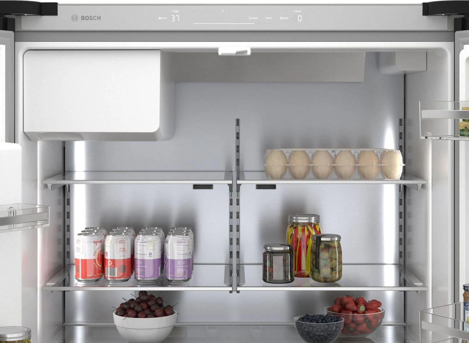 Bosch B36CD50SNB 500 Series French Door Bottom Mount Refrigerator 36" Black Stainless Steel, Total No Frost - Image 12