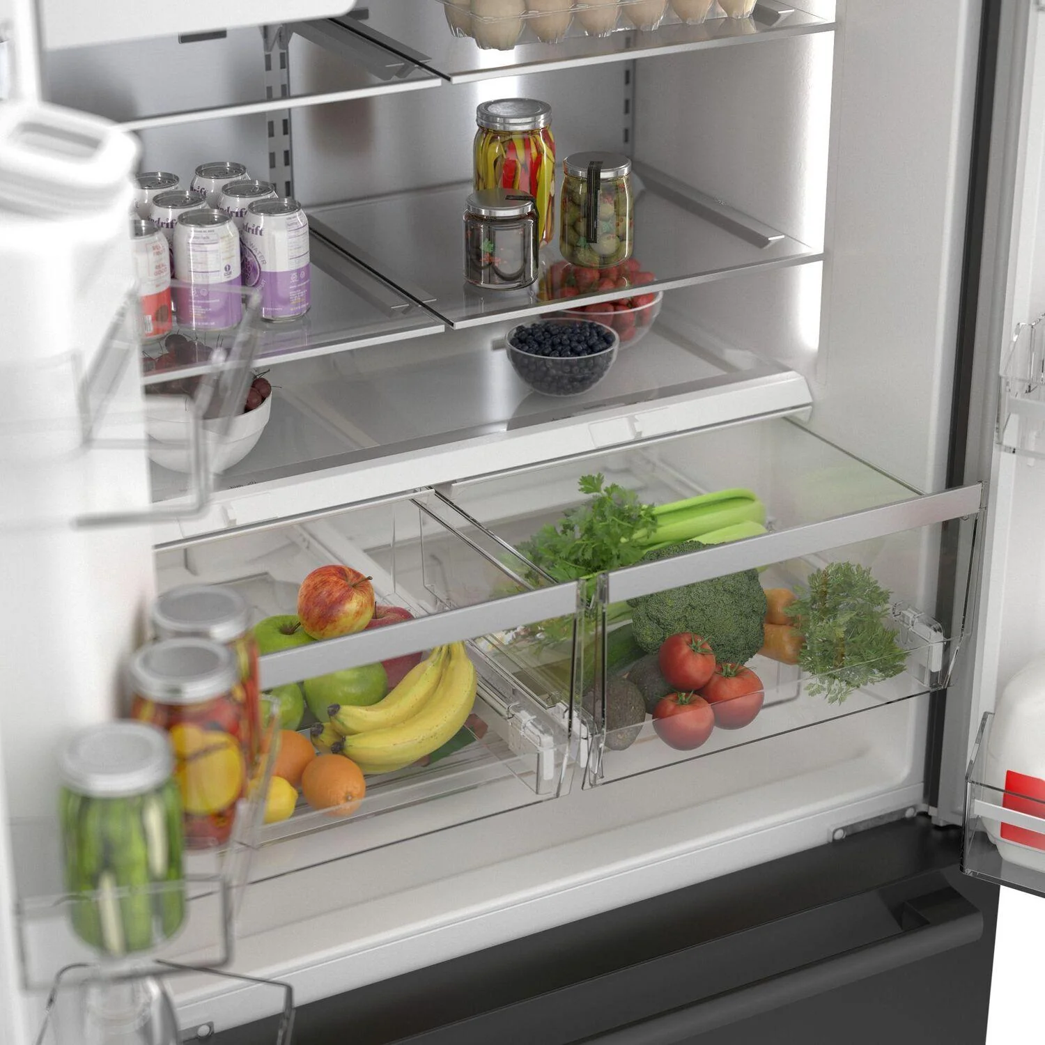 Bosch B36CD50SNB 500 Series French Door Bottom Mount Refrigerator 36" Black Stainless Steel, Total No Frost - Image 13