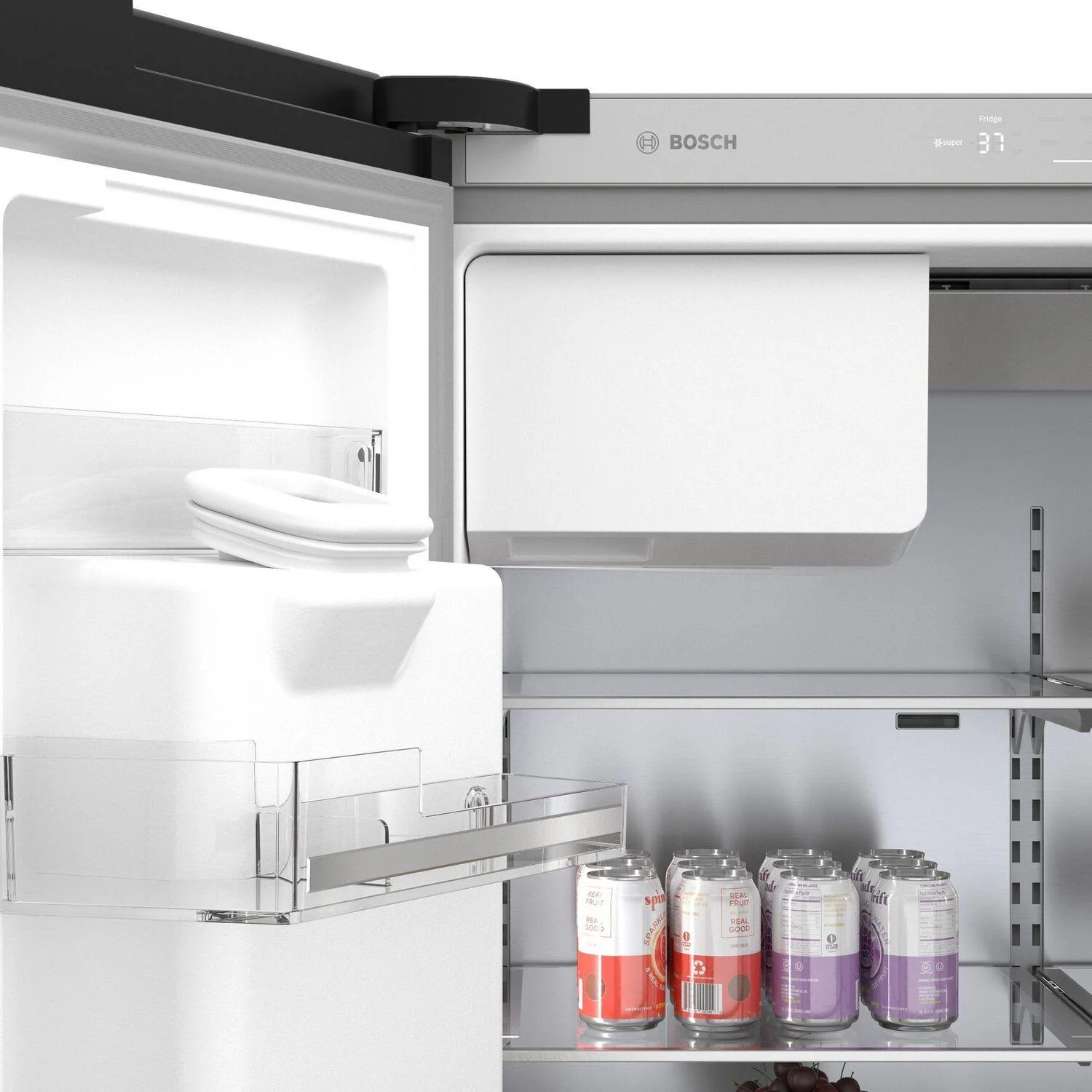 Bosch B36CD50SNB 500 Series French Door Bottom Mount Refrigerator 36" Black Stainless Steel, Total No Frost - Image 14