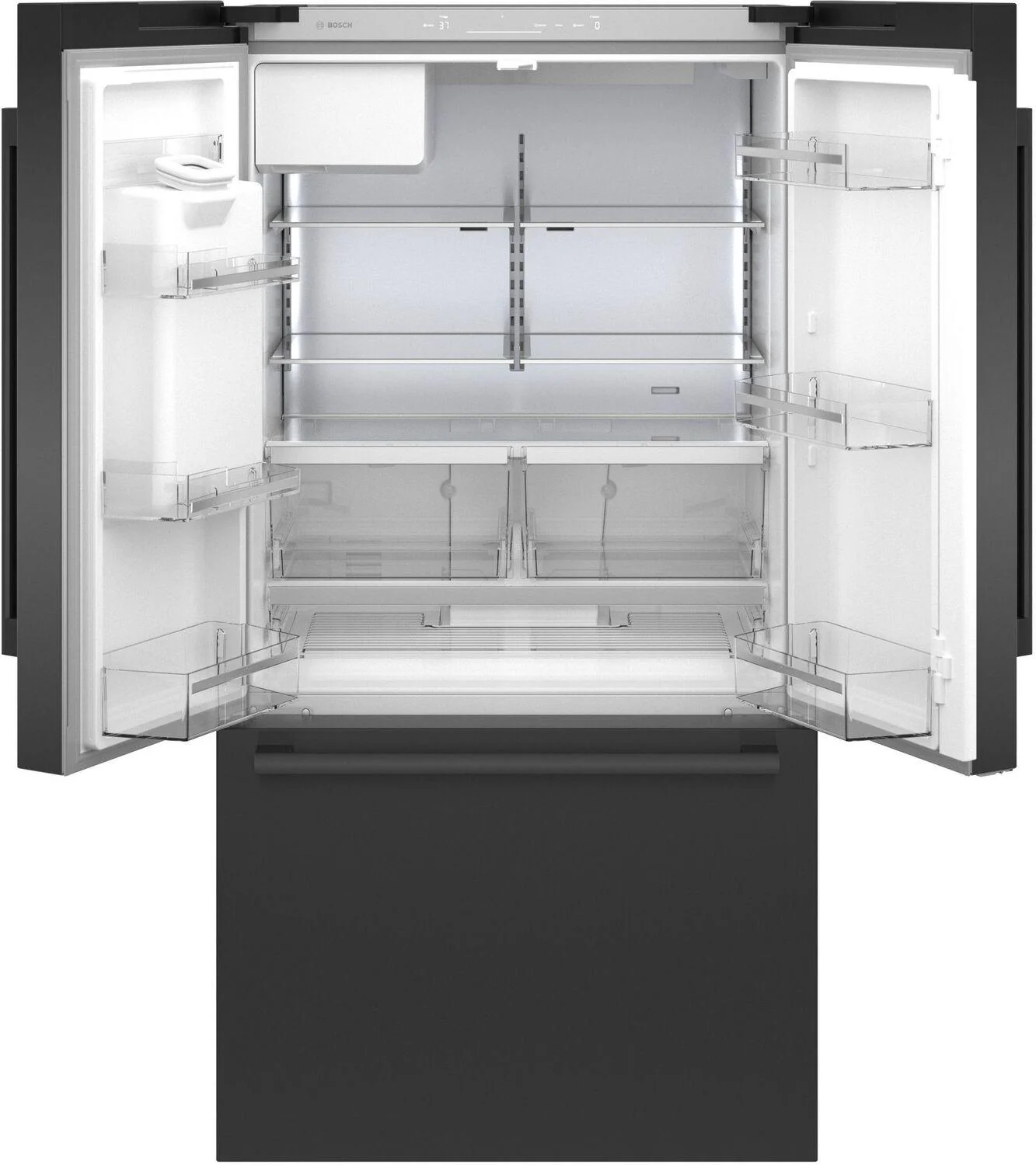 Bosch B36CD50SNB 500 Series French Door Bottom Mount Refrigerator 36" Black Stainless Steel, Total No Frost - Image 4