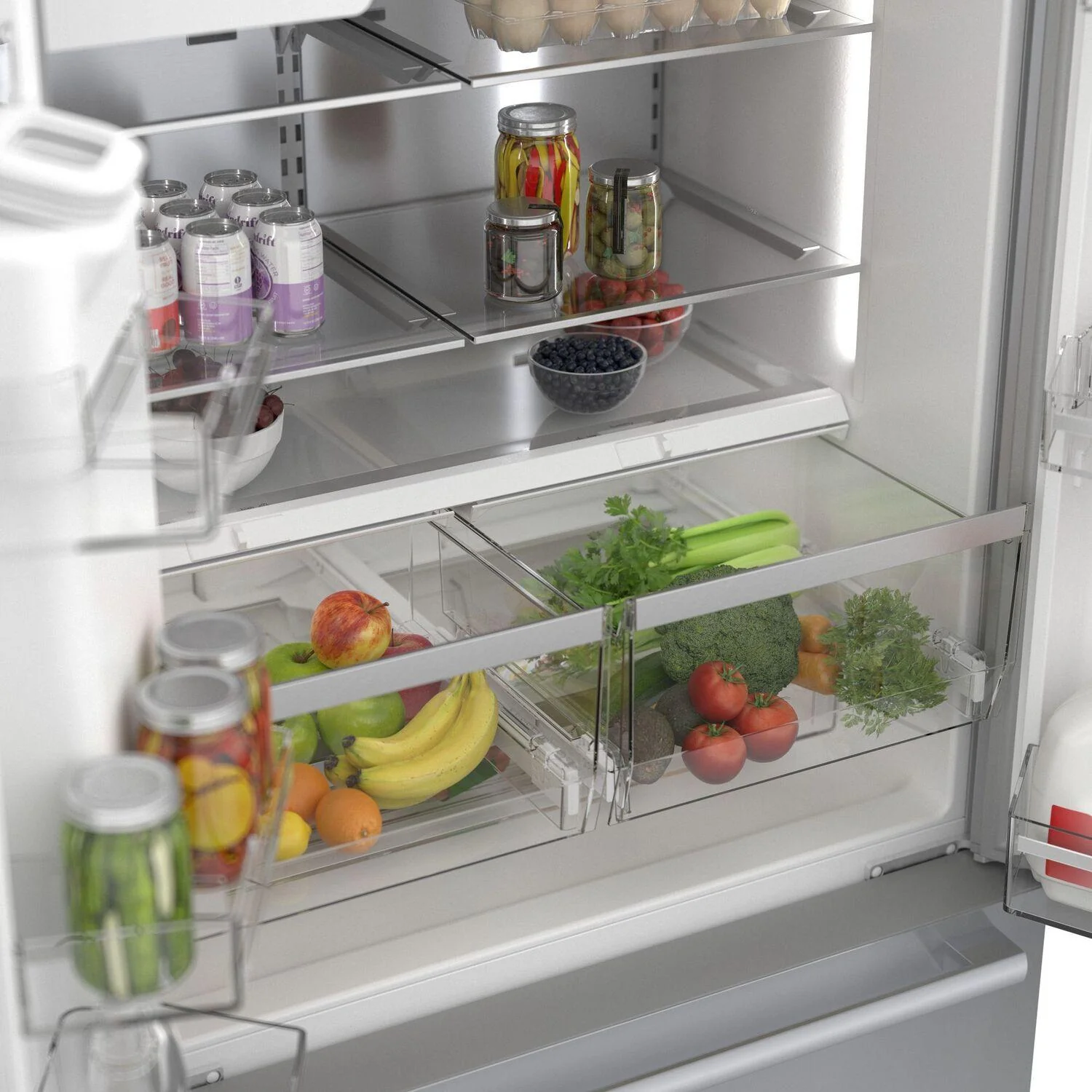 Bosch B36CD50SNS 500 Series French Door Bottom Mount Refrigerator 36" Stainless steel (with anti-fingerprint), Total No Frost - Image 15