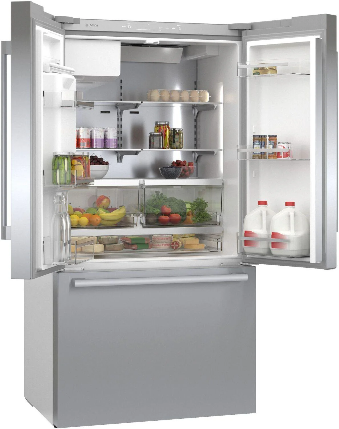 Bosch B36CD50SNS 500 Series French Door Bottom Mount Refrigerator 36" Stainless steel (with anti-fingerprint), Total No Frost - Image 9