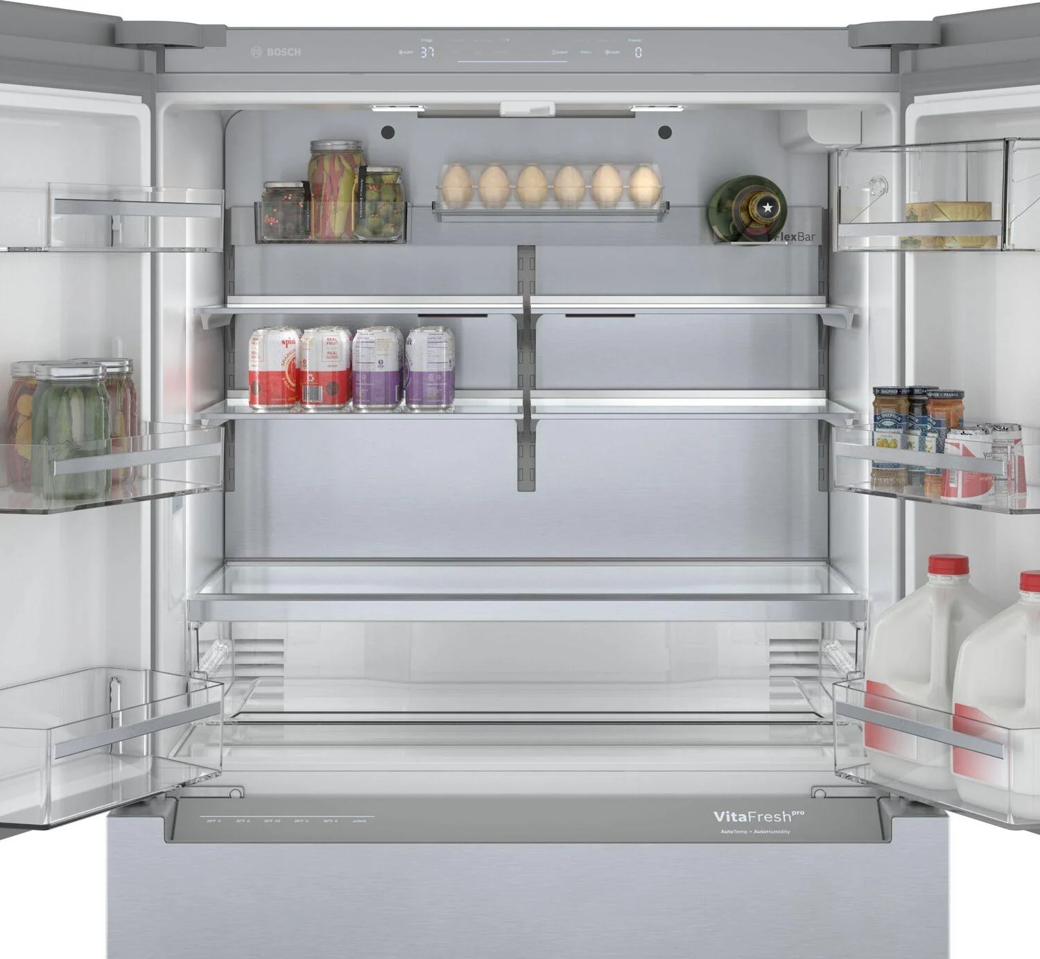 Bosch B36CL80ENS 800 Series, French Door Bottom freezer, multi door, 36'', Brushed steel (with anti-fingerprint) - Image 15