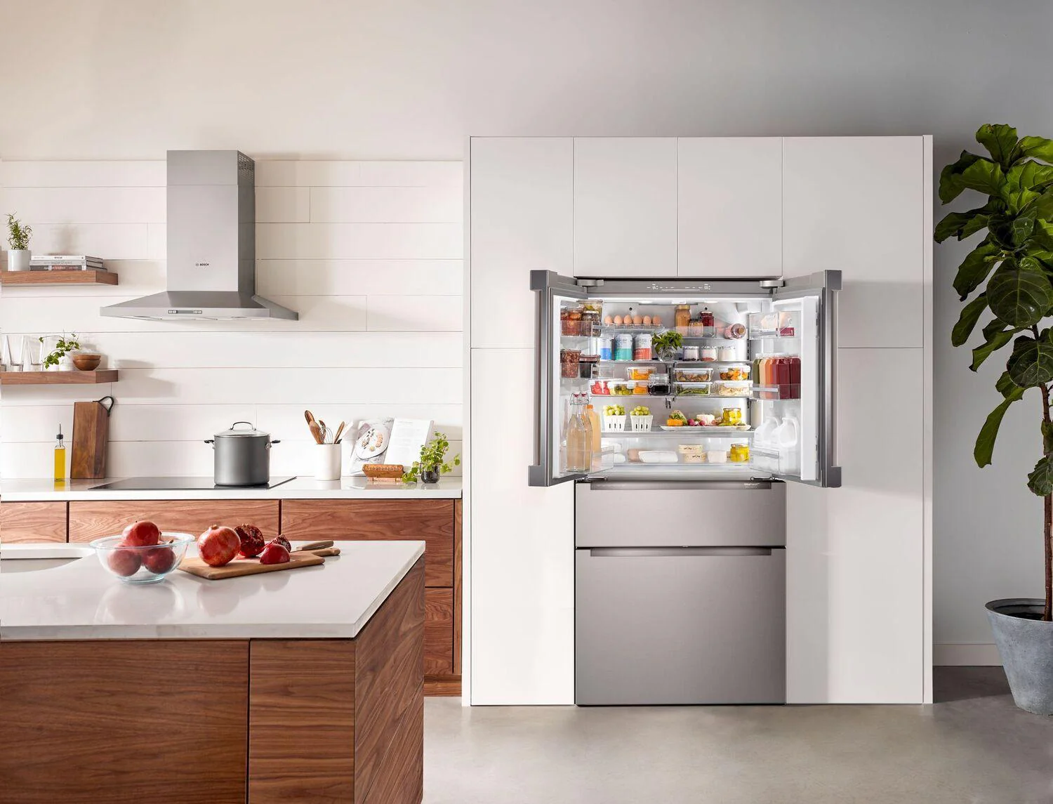 Bosch B36CL80ENS 800 Series, French Door Bottom freezer, multi door, 36'', Brushed steel (with anti-fingerprint) - Image 5
