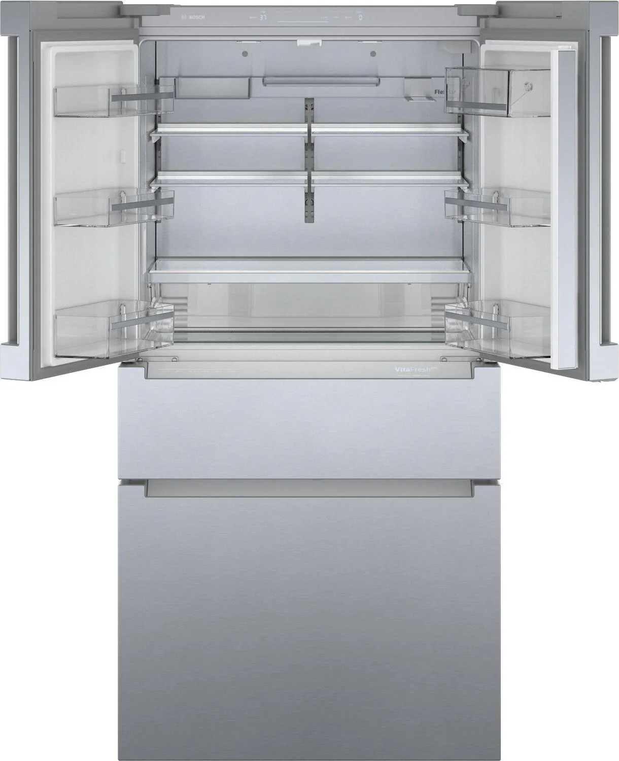 Bosch B36CL80ENS 800 Series, French Door Bottom freezer, multi door, 36'', Brushed steel (with anti-fingerprint) - Image 6