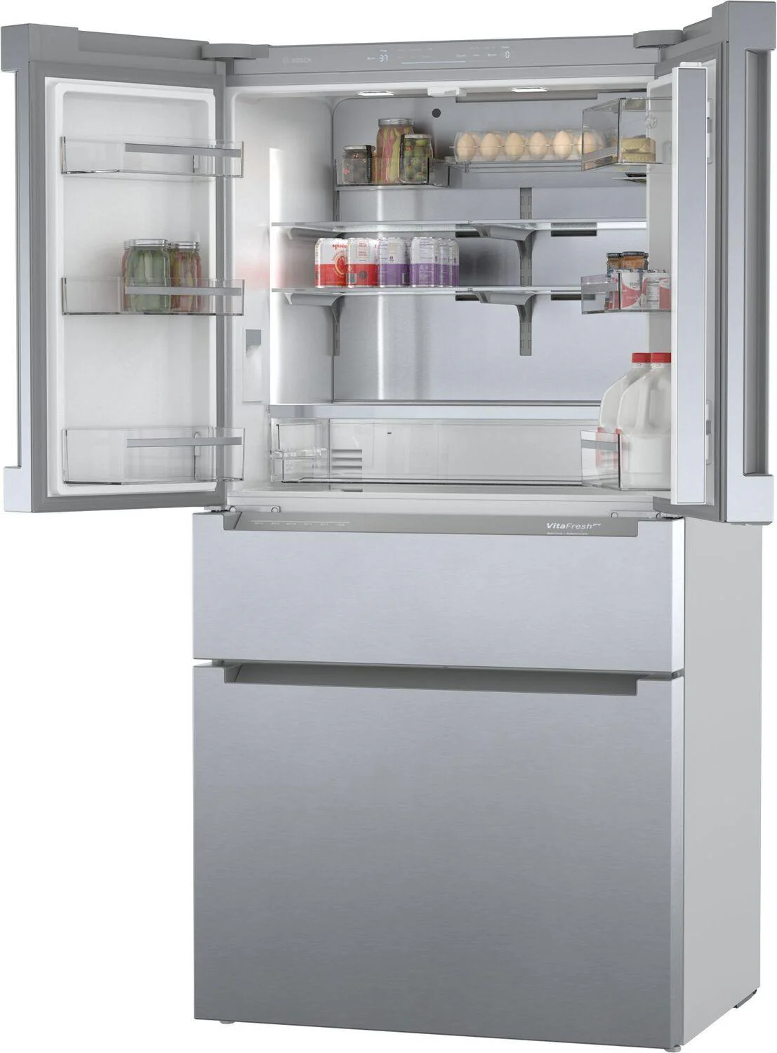 Bosch B36CL80ENS 800 Series, French Door Bottom freezer, multi door, 36'', Brushed steel (with anti-fingerprint) - Image 8