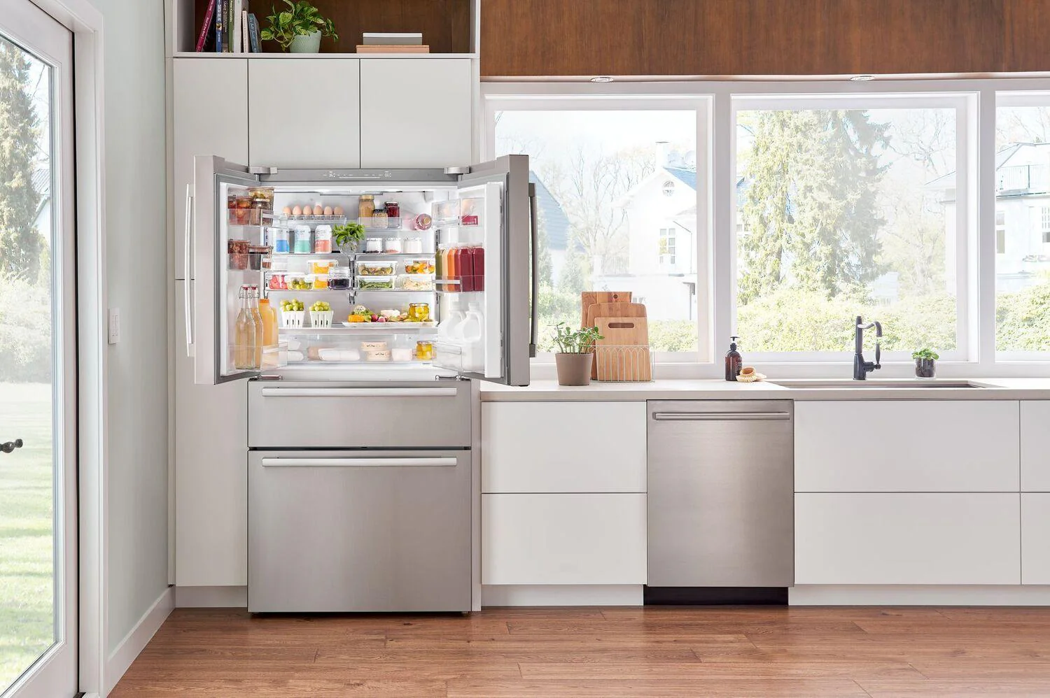 Bosch B36CL80SNS 800 Series, French Door Bottom freezer, multi door, 36'', Brushed steel (with anti-fingerprint) - Image 6