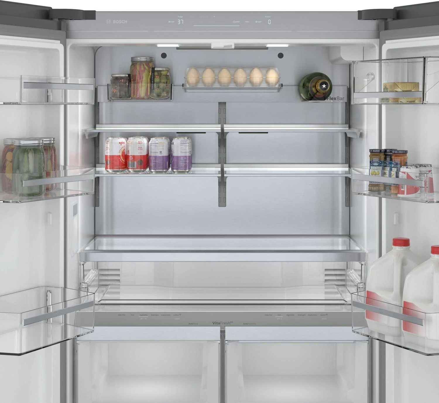 Bosch B36CT80SNB 800 Series, French Door Bottom freezer, multi door, 36'', Black inox-antifingerprint - Image 10