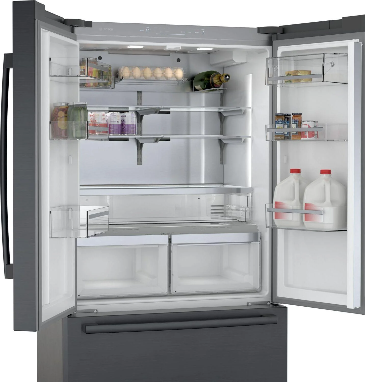 Bosch B36CT80SNB 800 Series, French Door Bottom freezer, multi door, 36'', Black inox-antifingerprint - Image 5
