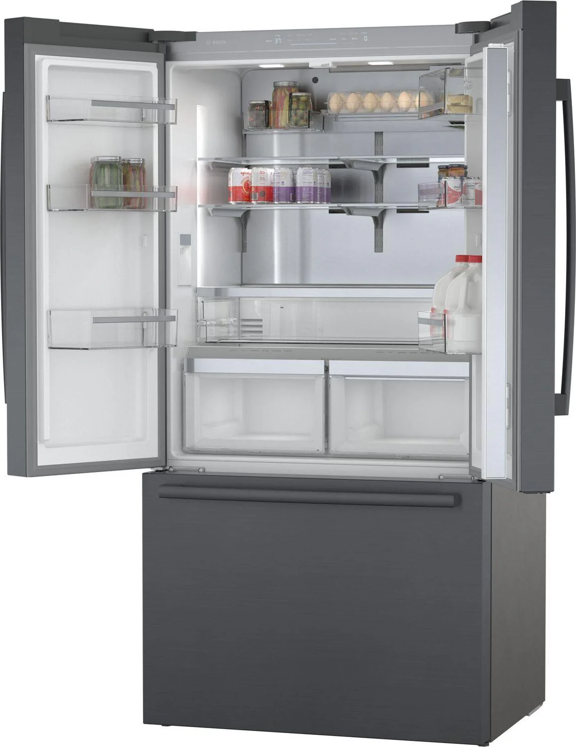 Bosch B36CT80SNB 800 Series, French Door Bottom freezer, multi door, 36'', Black inox-antifingerprint - Image 8