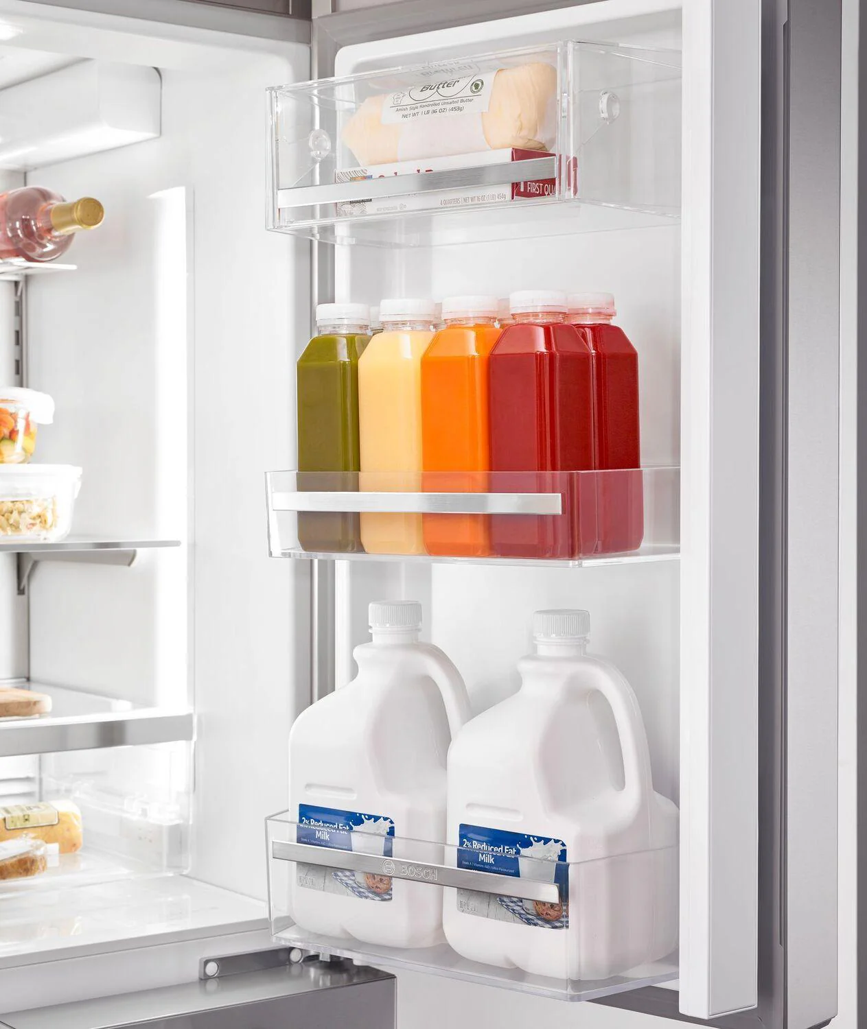 Bosch B36CT80SNS 800 Series, French Door Bottom freezer, multi door, 36'', Brushed steel (with anti-fingerprint) - Image 10