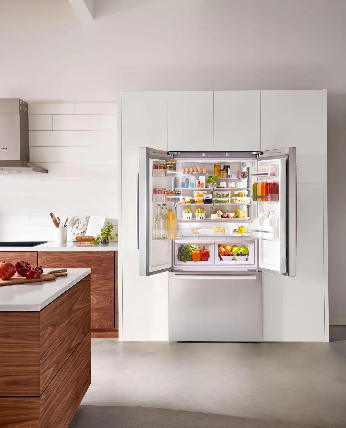 Bosch B36CT80SNS 800 Series, French Door Bottom freezer, multi door, 36'', Brushed steel (with anti-fingerprint) - Image 4