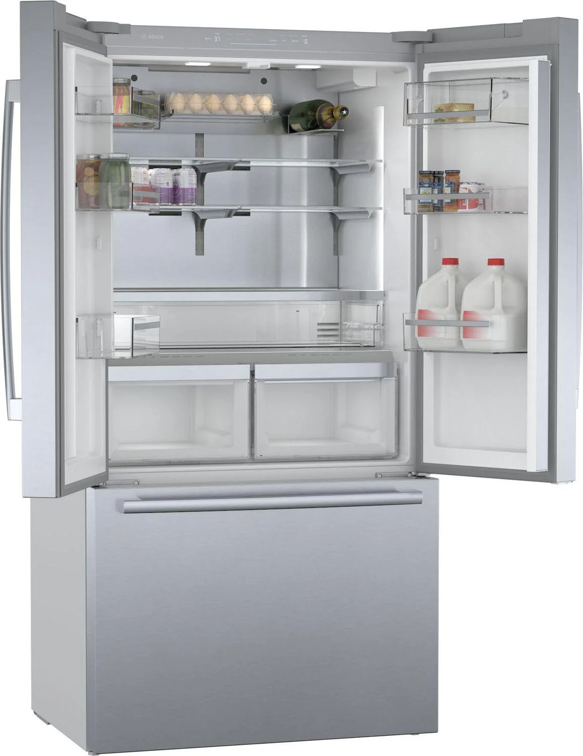 Bosch B36CT80SNS 800 Series, French Door Bottom freezer, multi door, 36'', Brushed steel (with anti-fingerprint) - Image 7