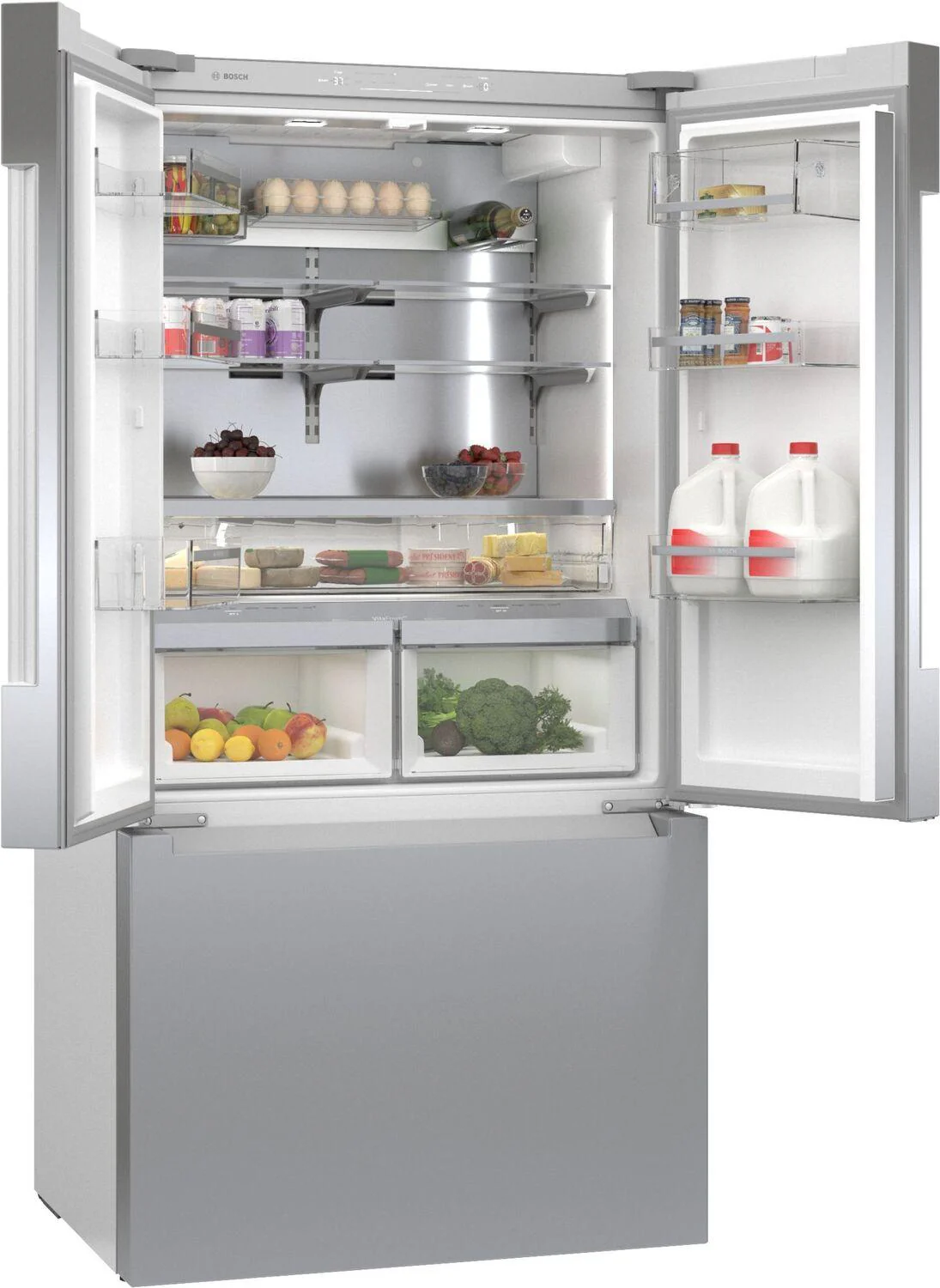 Bosch B36CT81ENS 800 Series, French Door Bottom freezer, multi door, 36'', Brushed steel (with anti-fingerprint), Total No Frost - Image 6