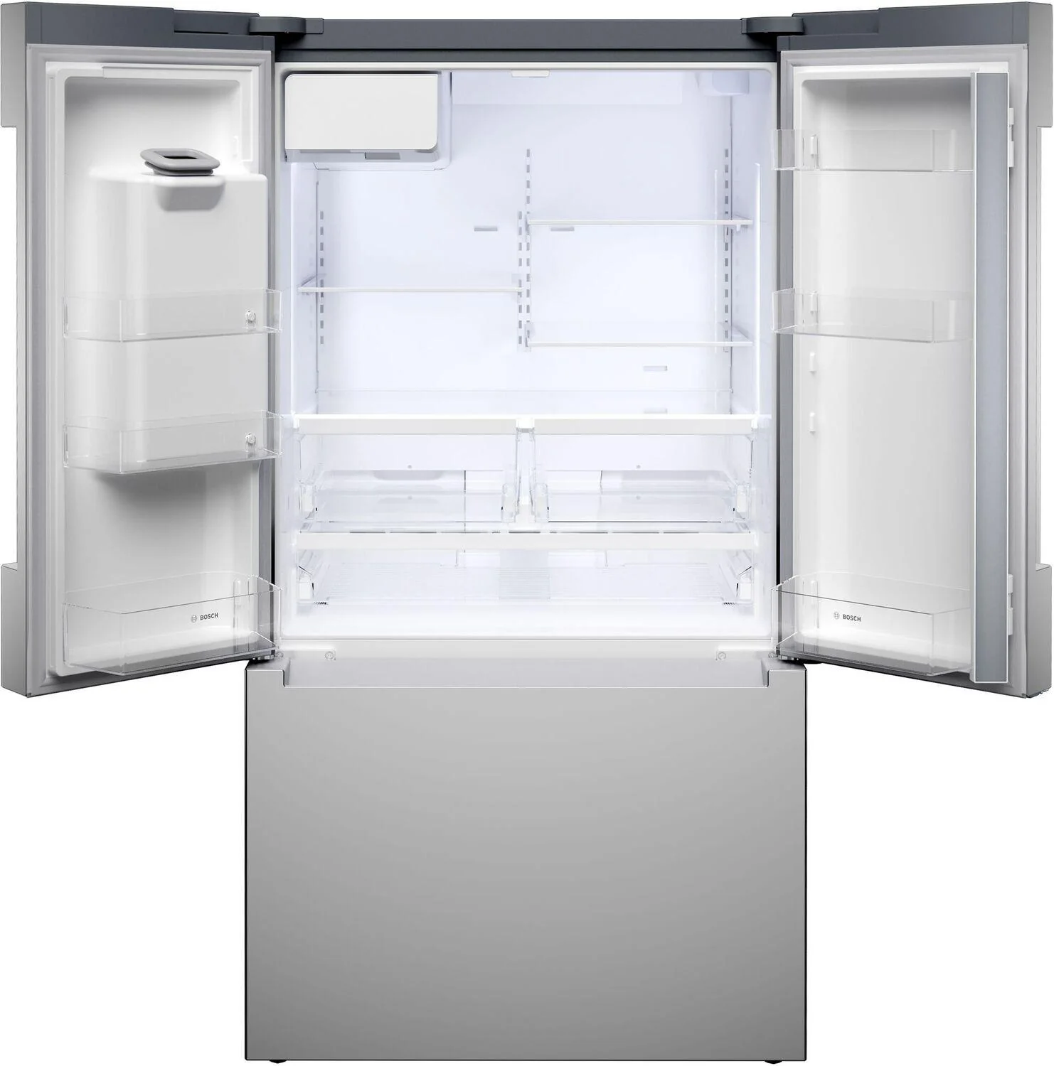 Bosch B36FD10ENS 100 Series, French Door Bottom freezer, multi door, 36'', Brushed steel (with anti-fingerprint), Total No Frost - Image 3