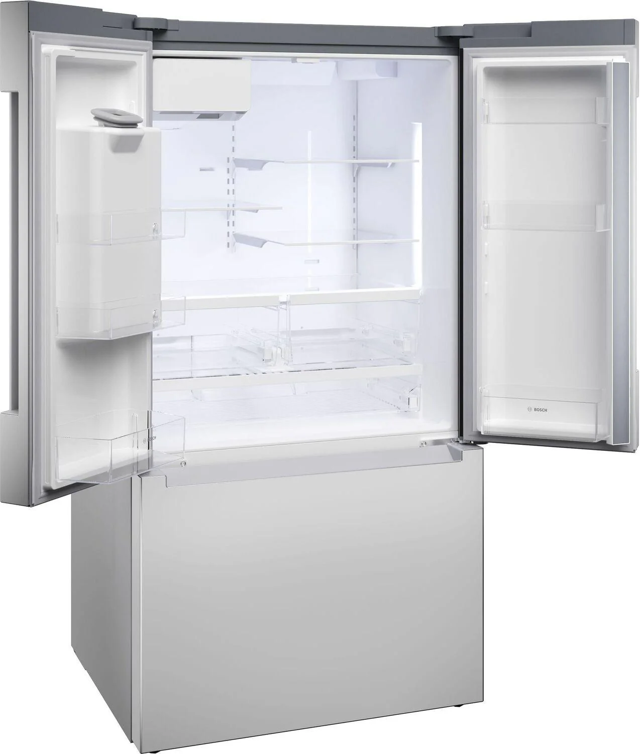 Bosch B36FD10ENS 100 Series, French Door Bottom freezer, multi door, 36'', Brushed steel (with anti-fingerprint), Total No Frost - Image 4