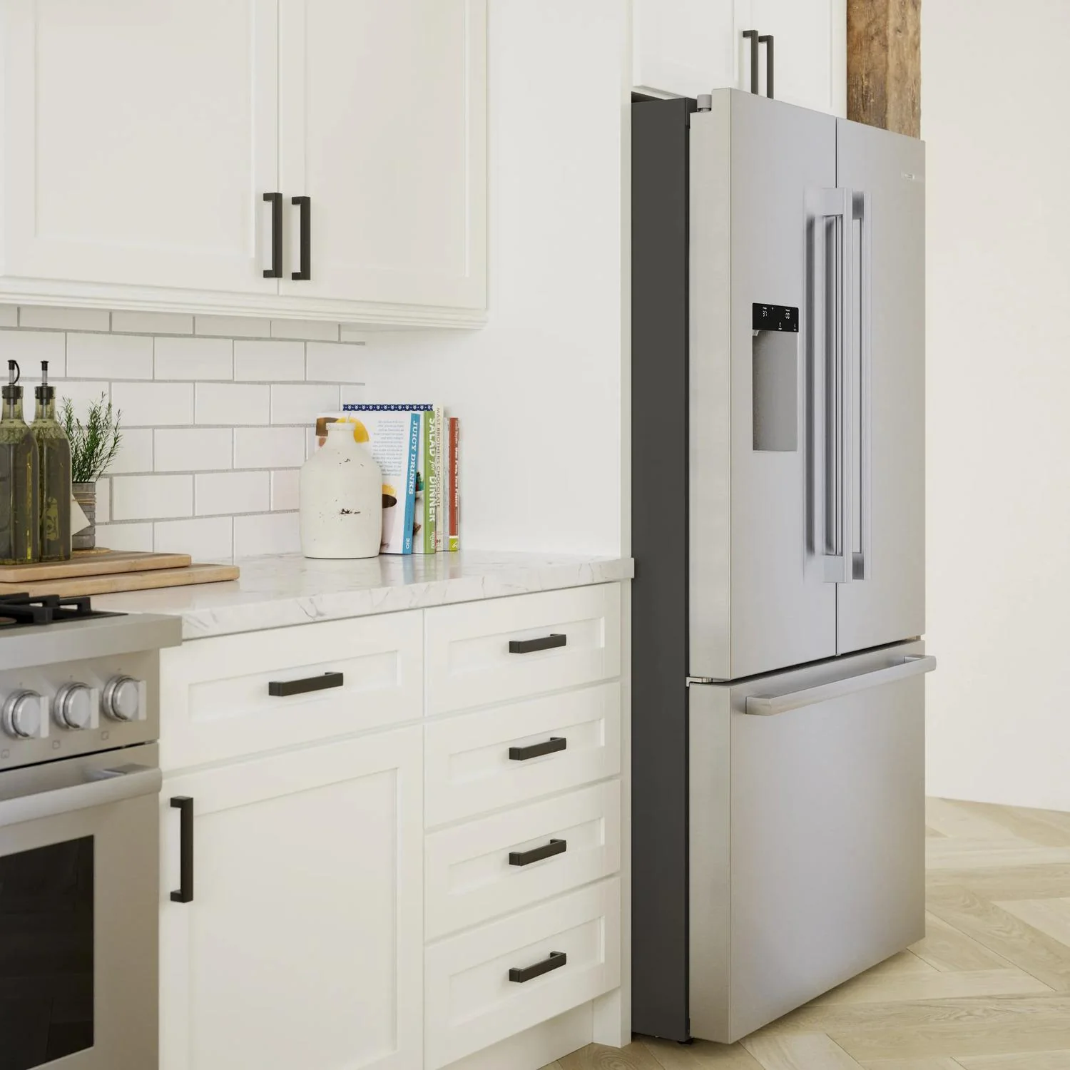 Bosch B36FD52SNS 500 Series, French Door Bottom freezer, multi door, 36'', Brushed steel (with anti-fingerprint), Total No Frost - Image 19