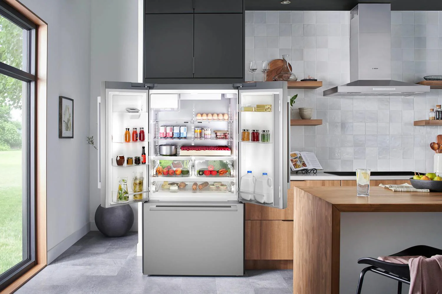 Bosch B36FD52SNS 500 Series, French Door Bottom freezer, multi door, 36'', Brushed steel (with anti-fingerprint), Total No Frost - Image 20
