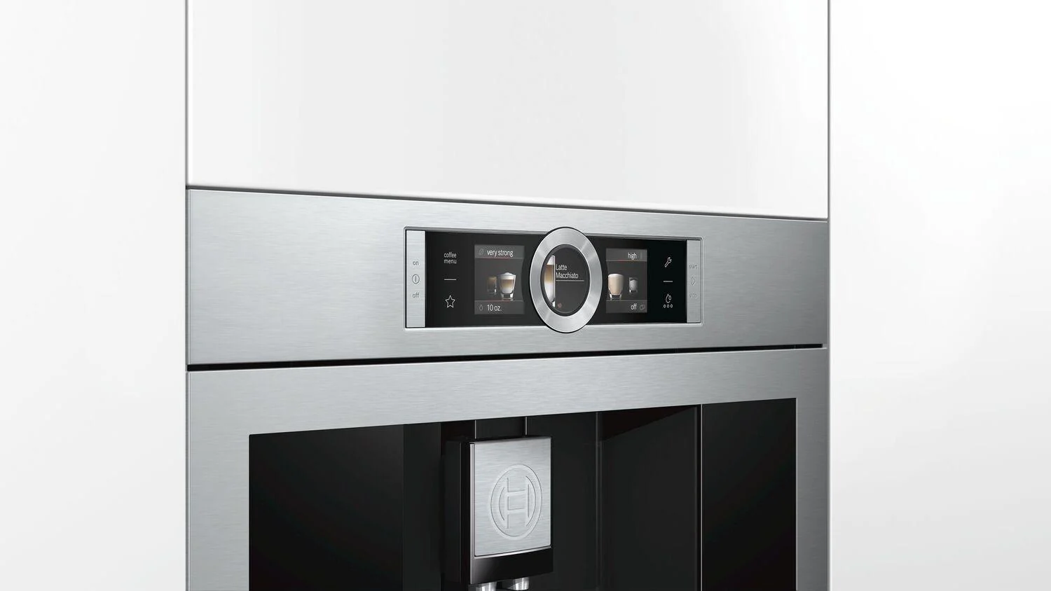 Bosch BCM8450UC 800 Series, Built-In Fully Automatic Coffee Machine, Stainless steel, Removable water tank - Image 3