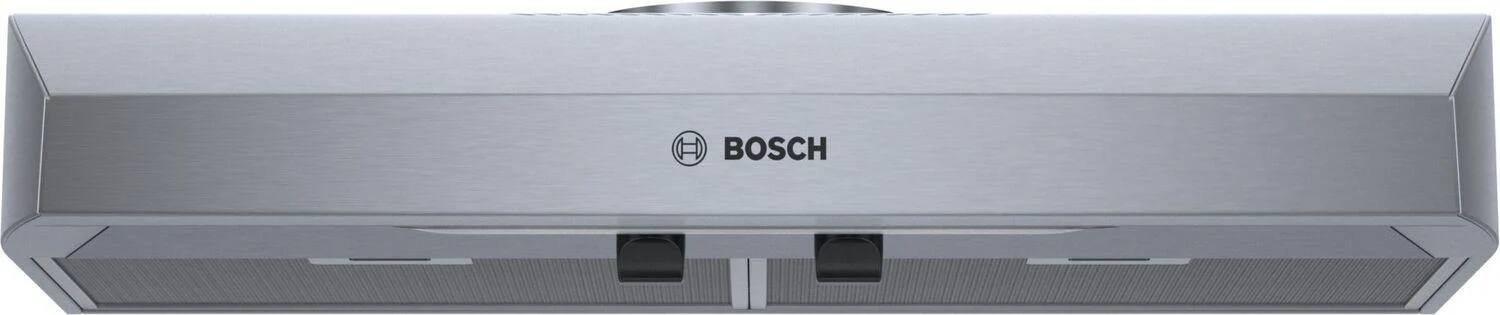 Bosch 300 Series, 30" Under-cabinet Hood, 280 CFM, Incandescent lights, Stnls