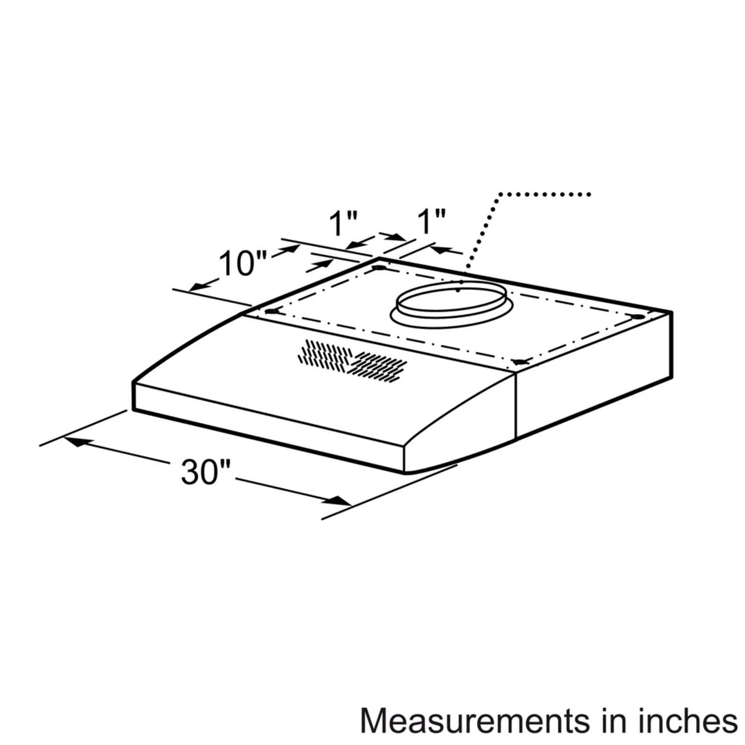Bosch 300 Series, 30" Under-cabinet Hood, 280 CFM, Incandescent lights, Stnls - Image 10