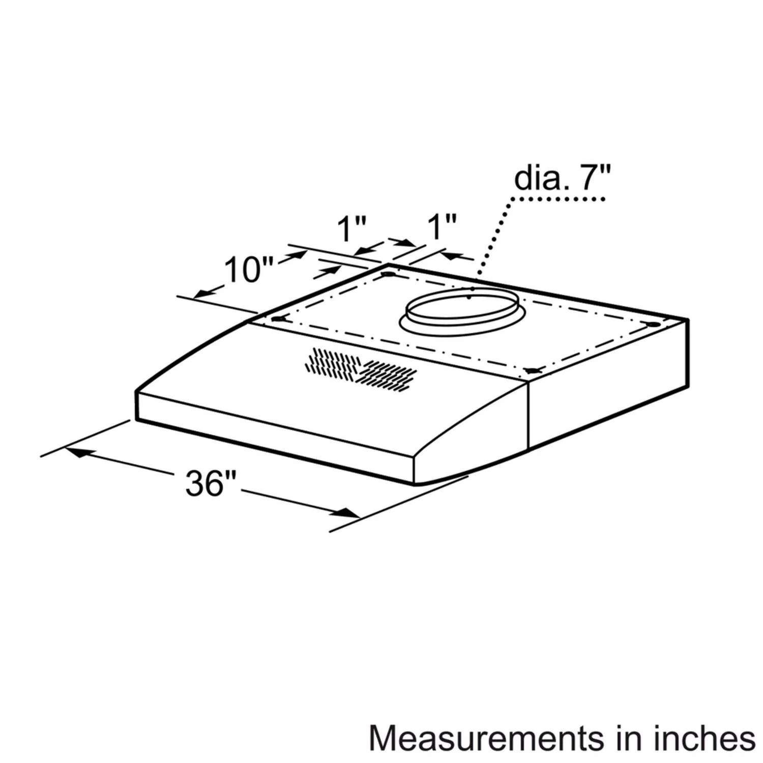 Bosch DUH36252UC 500 Series, 36" Under-cabinet Hood, 400 CFM, Halogen lights, Stnls - Image 10
